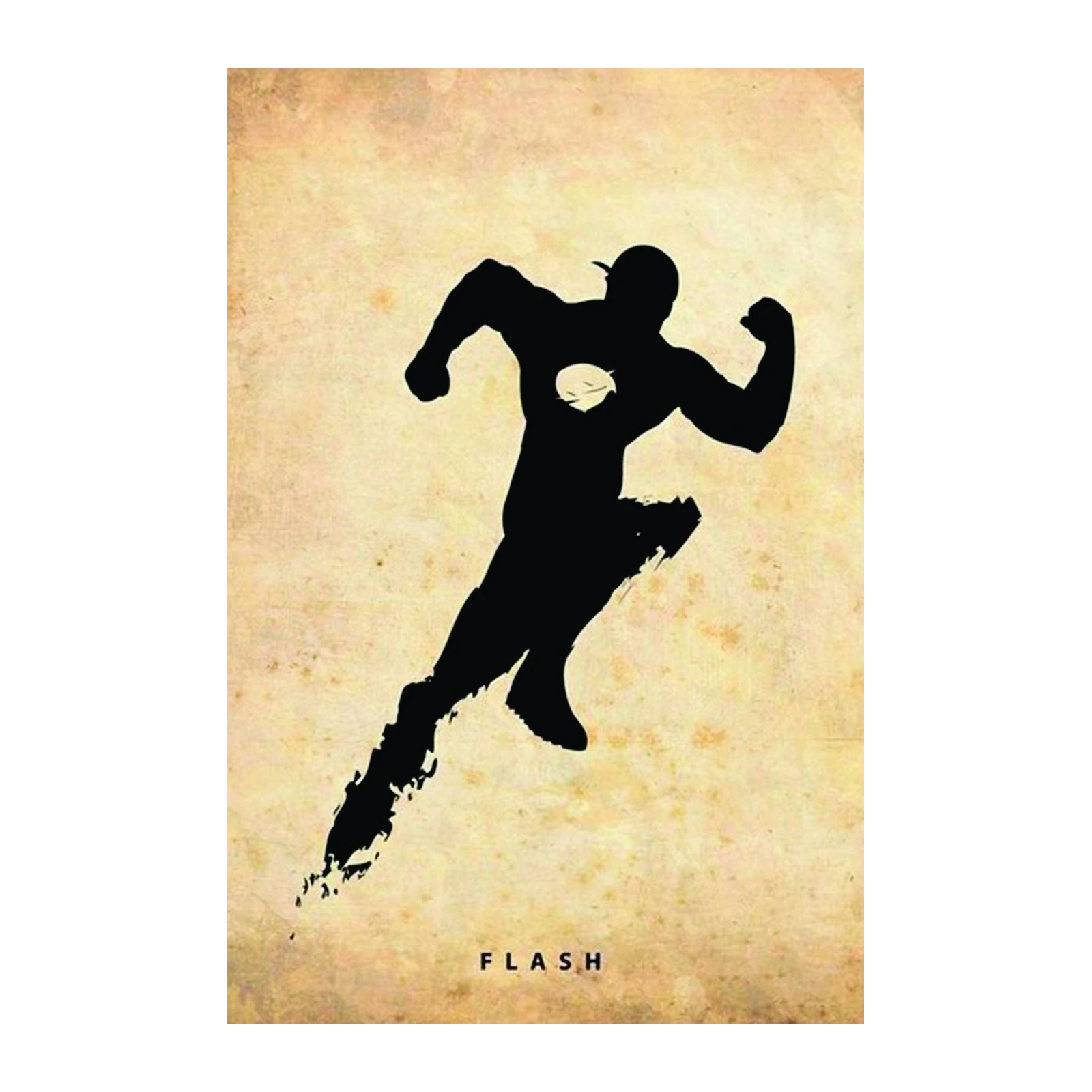 Speed Force Flash Silhouette Wall Art