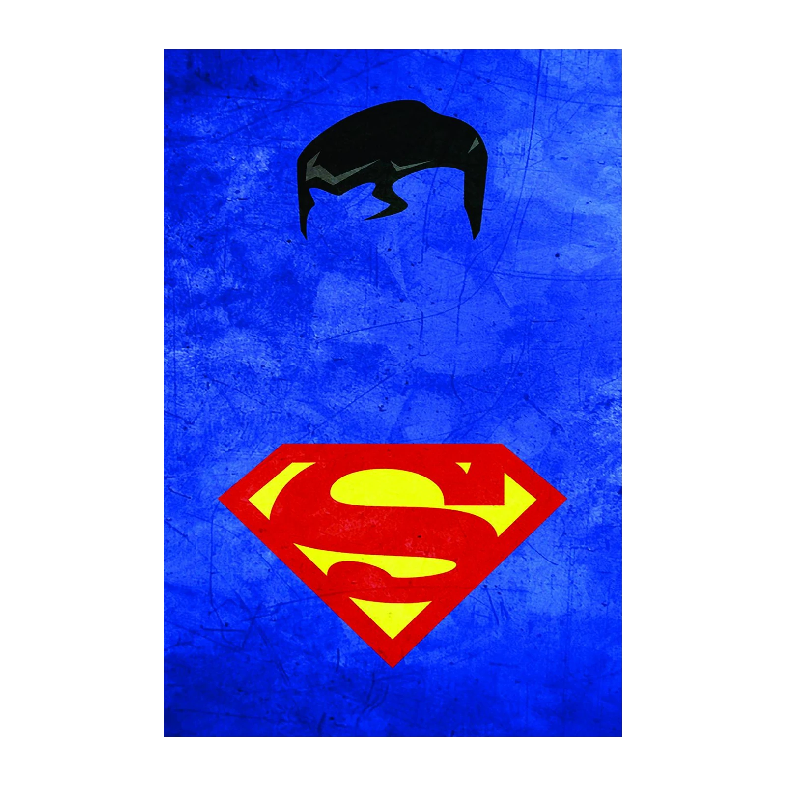 Minimalist Superman Symbol Wall Art