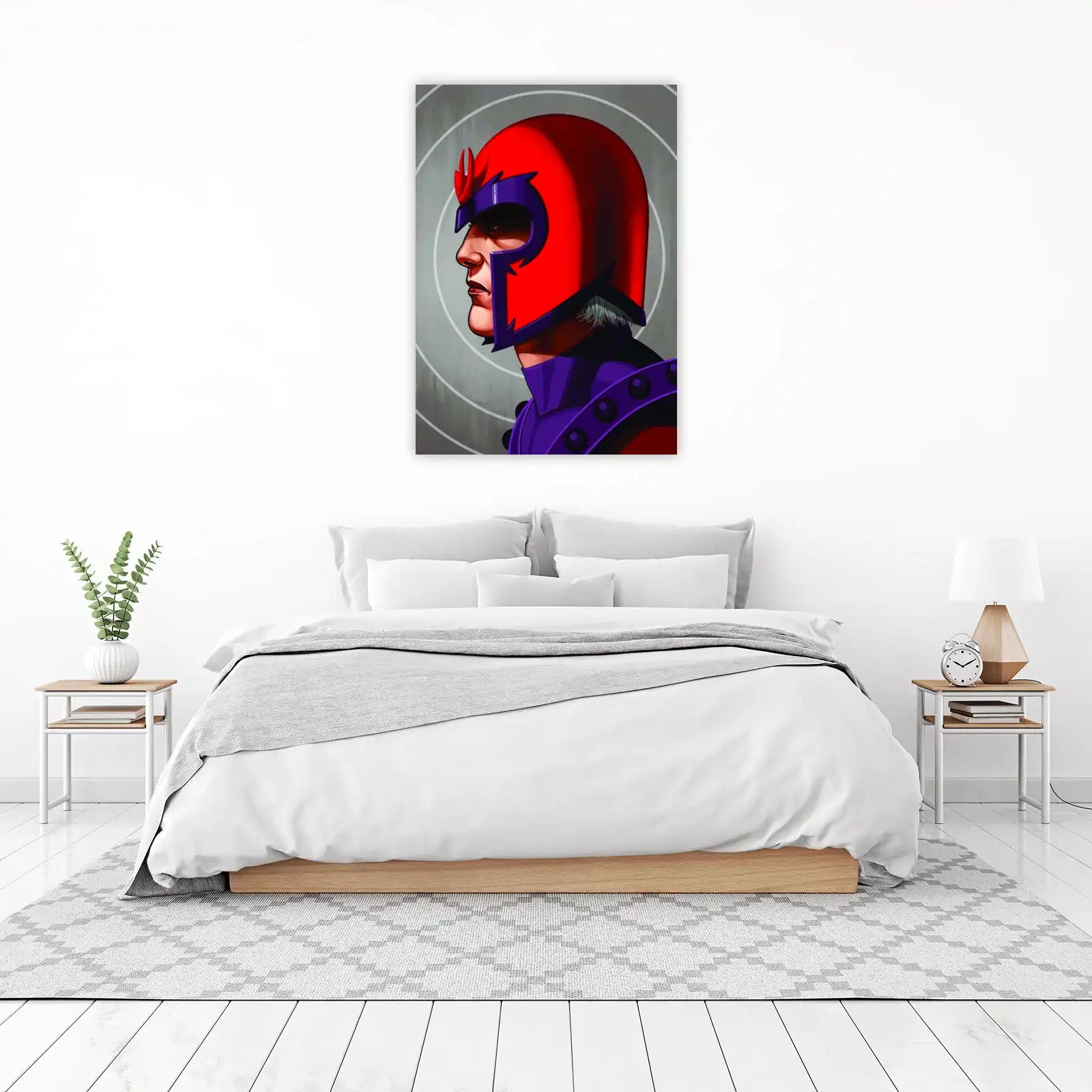 Magneto's Intense Gaze Wall Art
