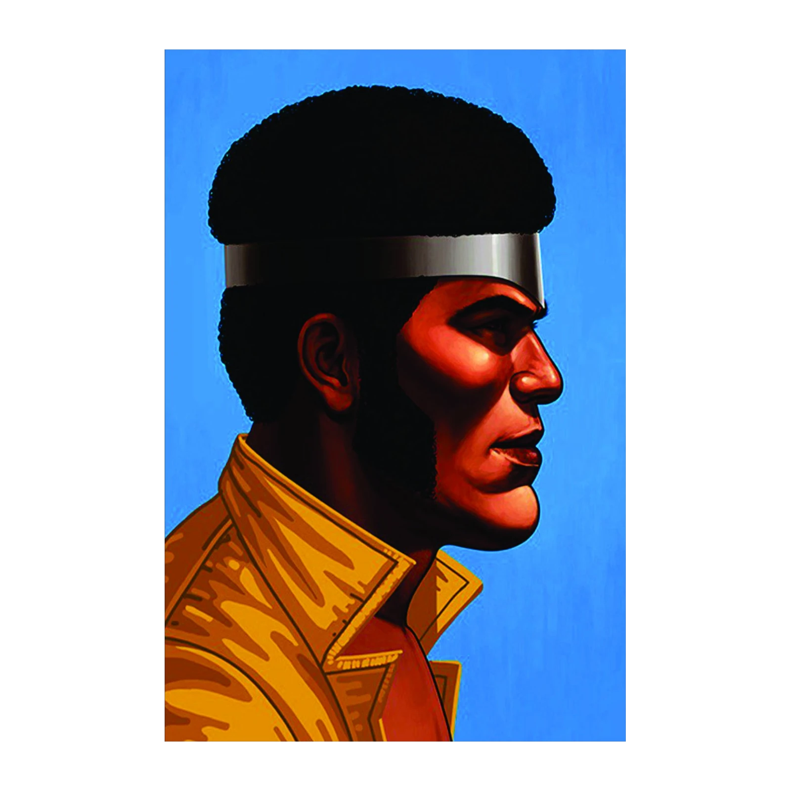 Bold Afro Man Portrait Wall Art