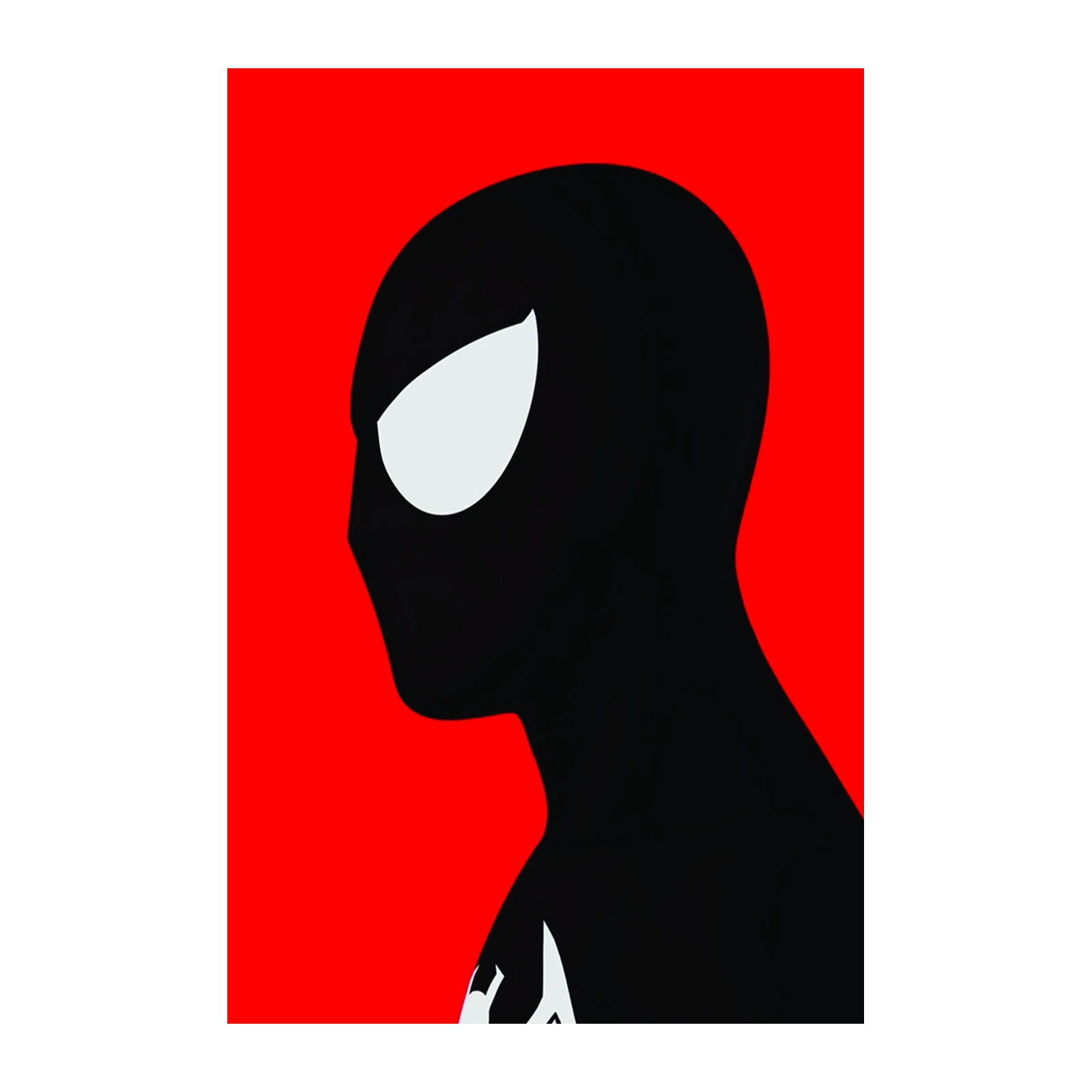Minimalist Spider-Man Black Suit Wall Art