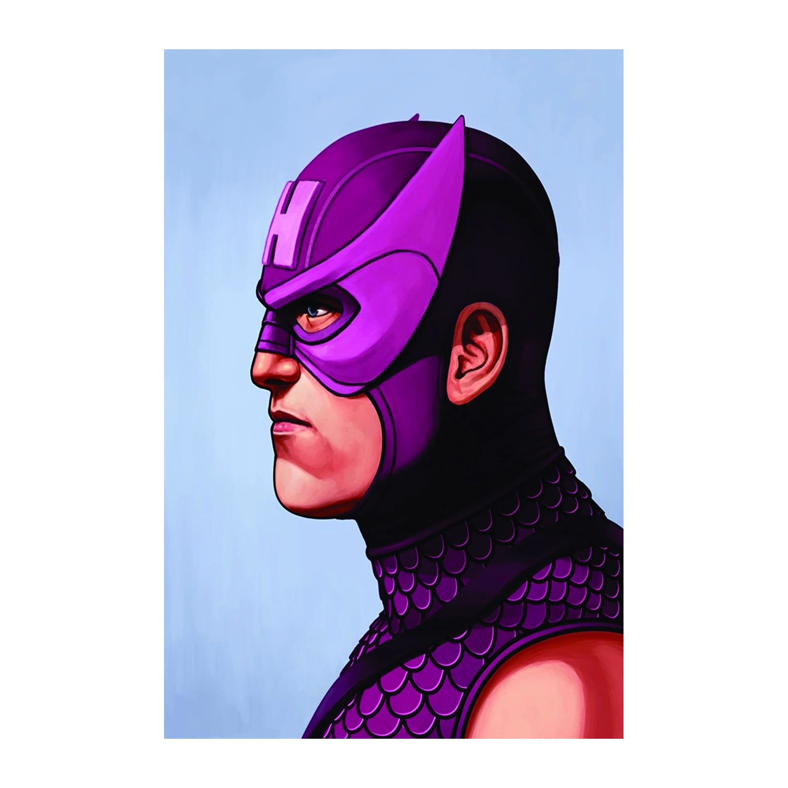 Epic Hawkeye Hero Portrait Wall Art
