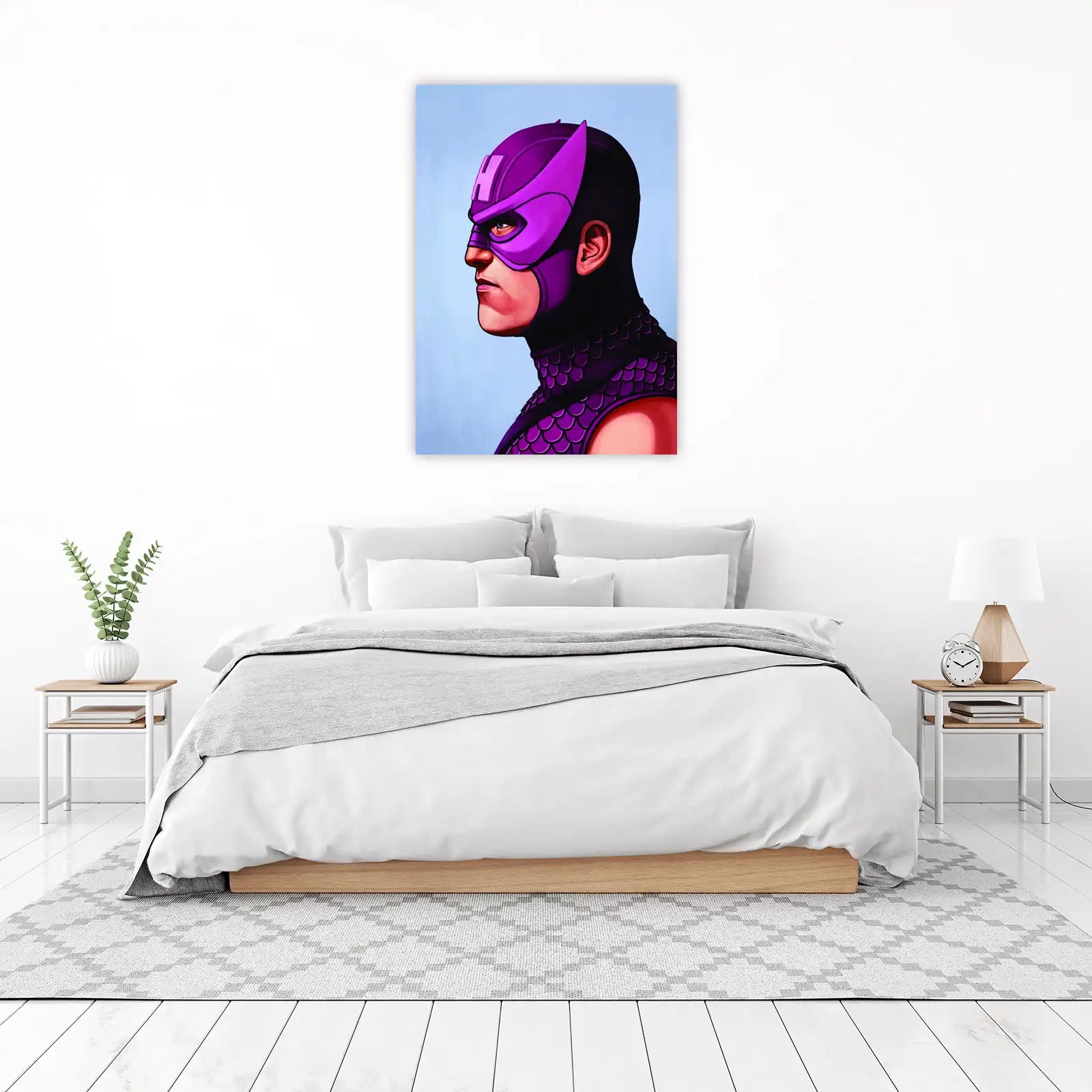 Epic Hawkeye Hero Portrait Wall Art