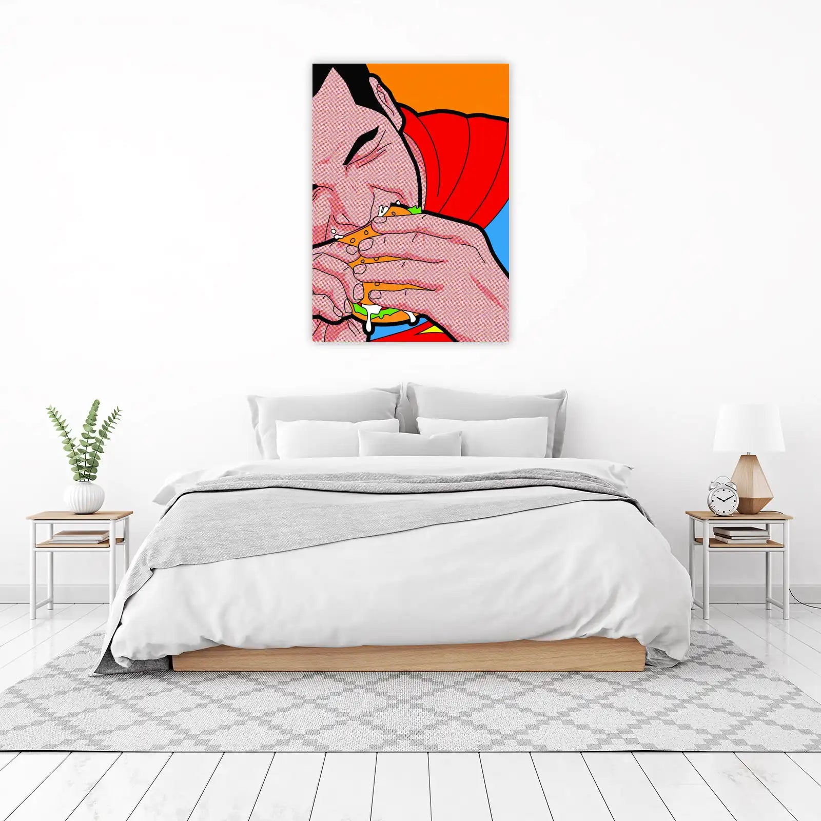 Pop Art Burger Hero Wall Art