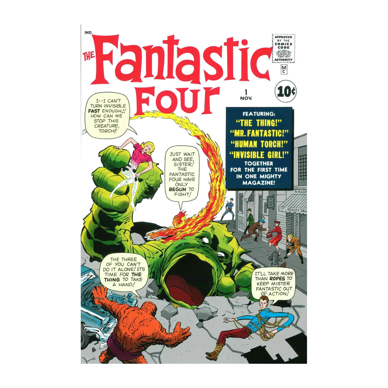 Fantastic Four Retro Comic Cover Wall Art