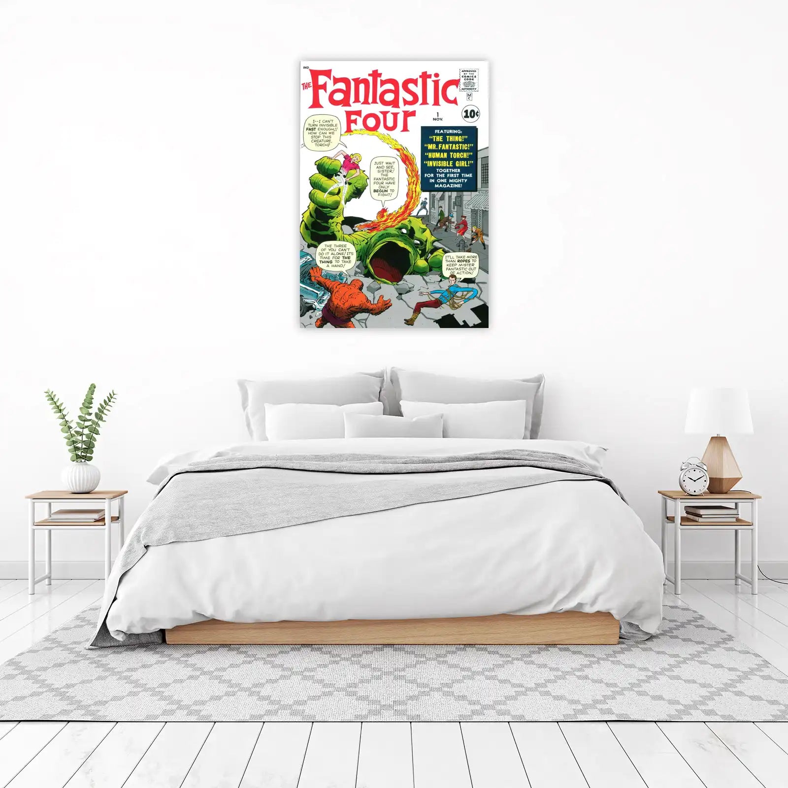 Fantastic Four Retro Comic Cover Wall Art