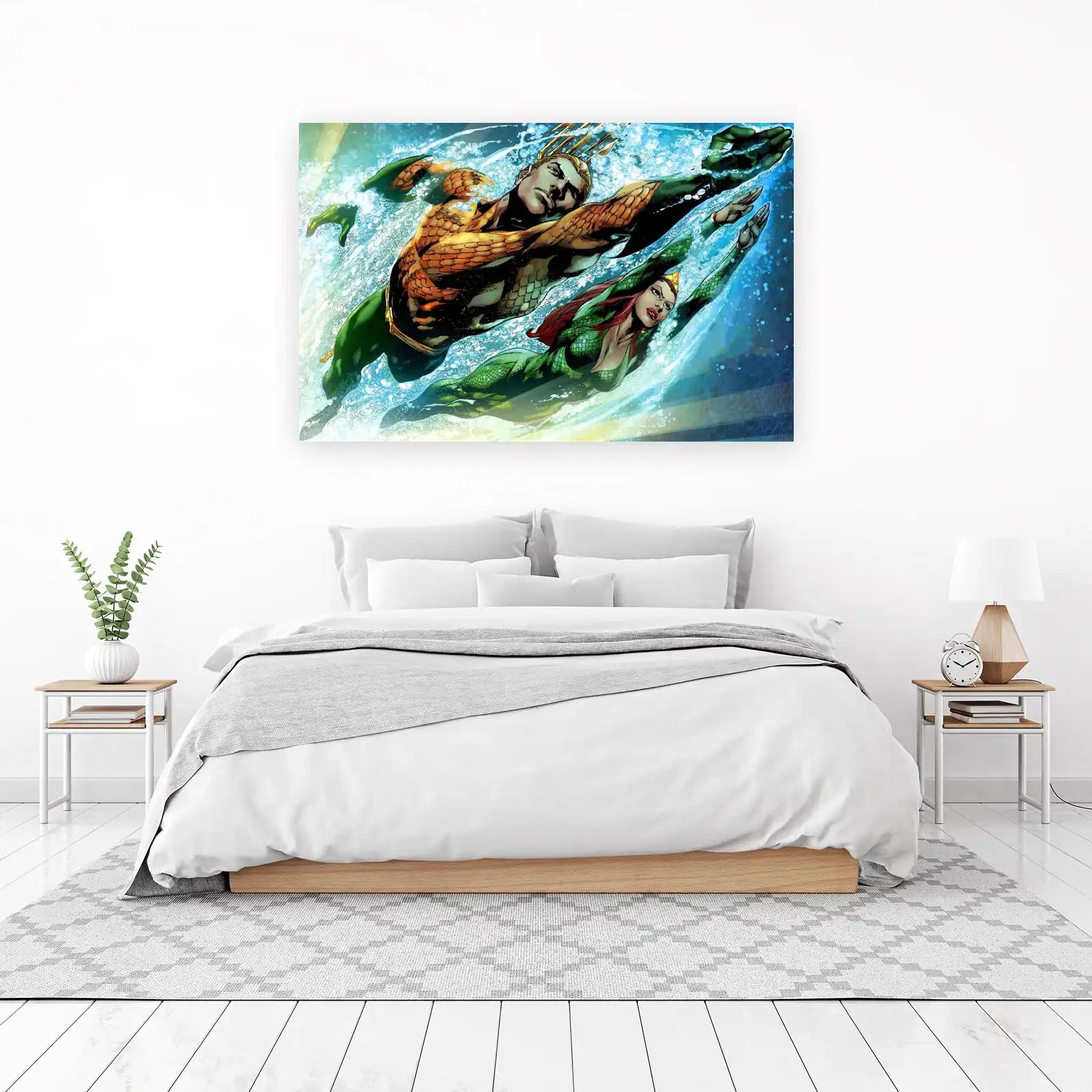 Aquaman & Mera Dynamic Dive Wall Art