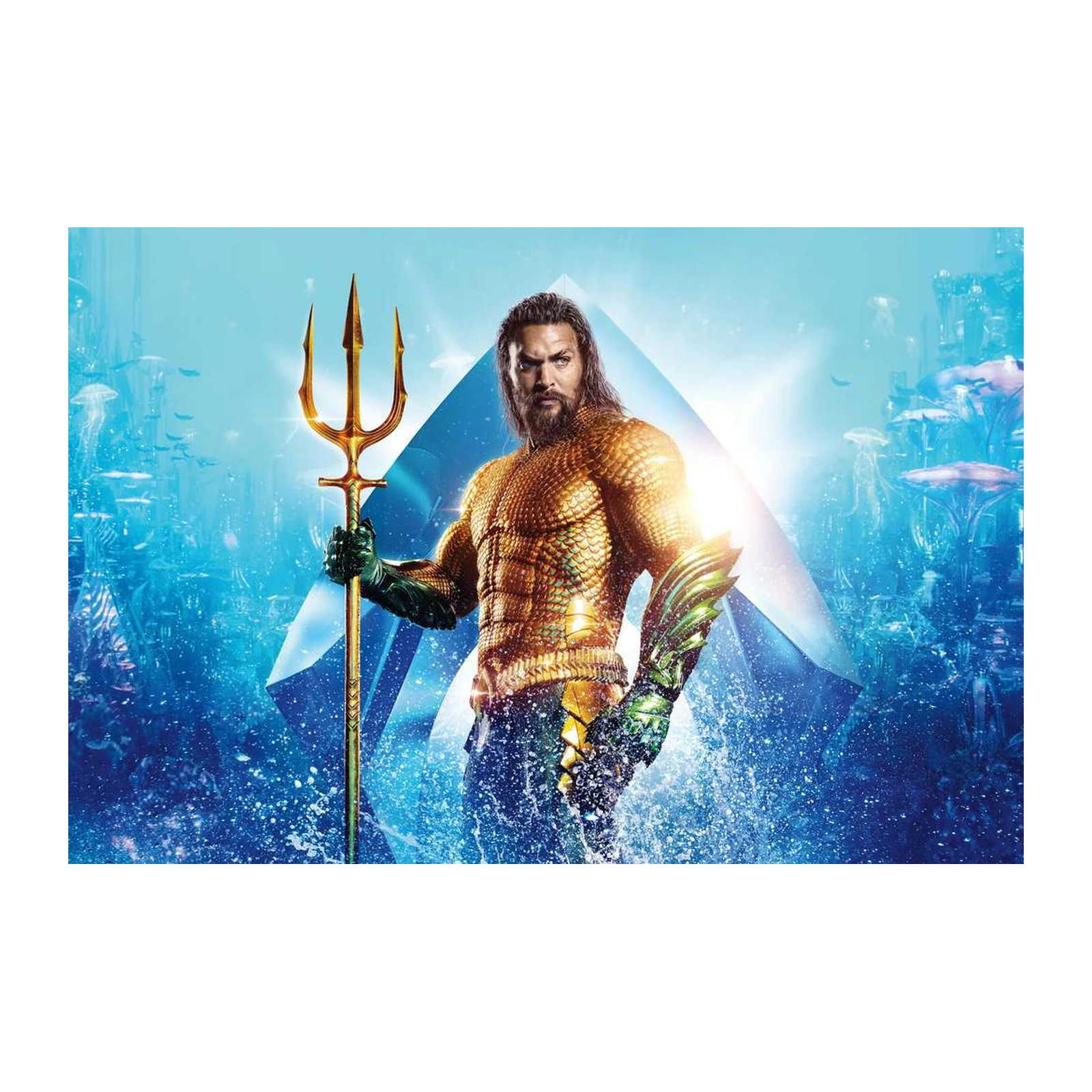 Aquaman Golden Trident Wall Art