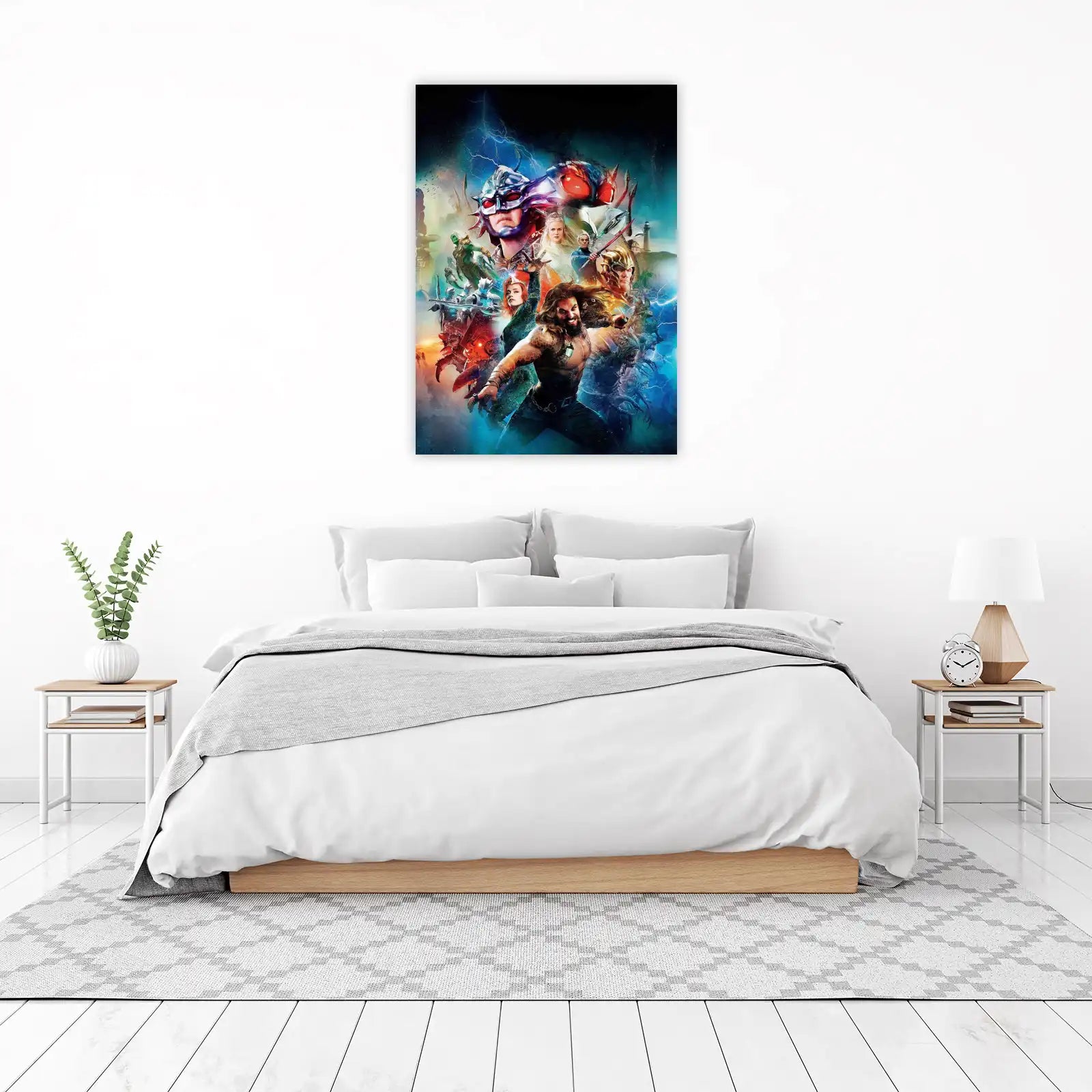 Epic Aquaman & Mera Action Wall Art