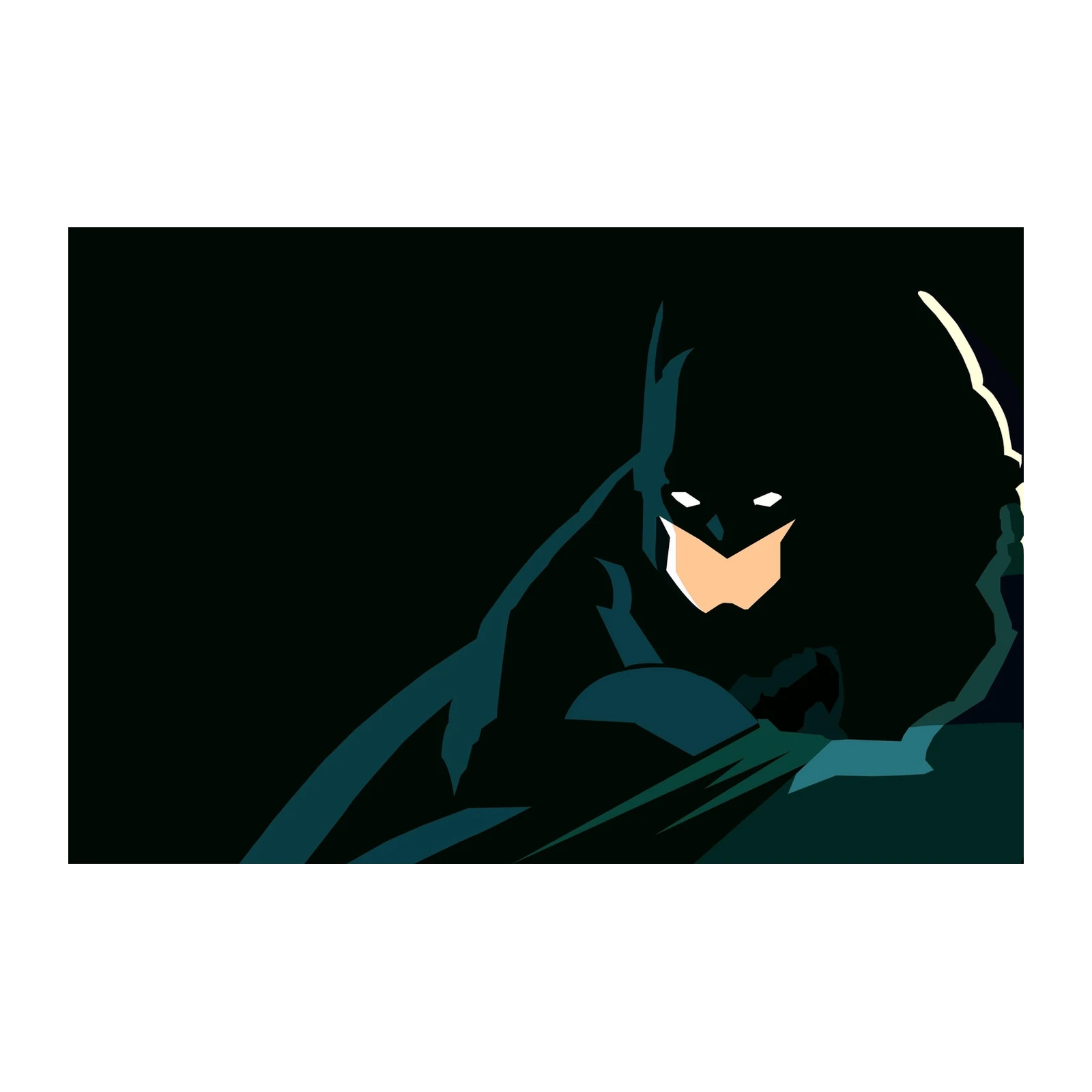 Dark Knight Vigilante Minimalist Batman Wall Art