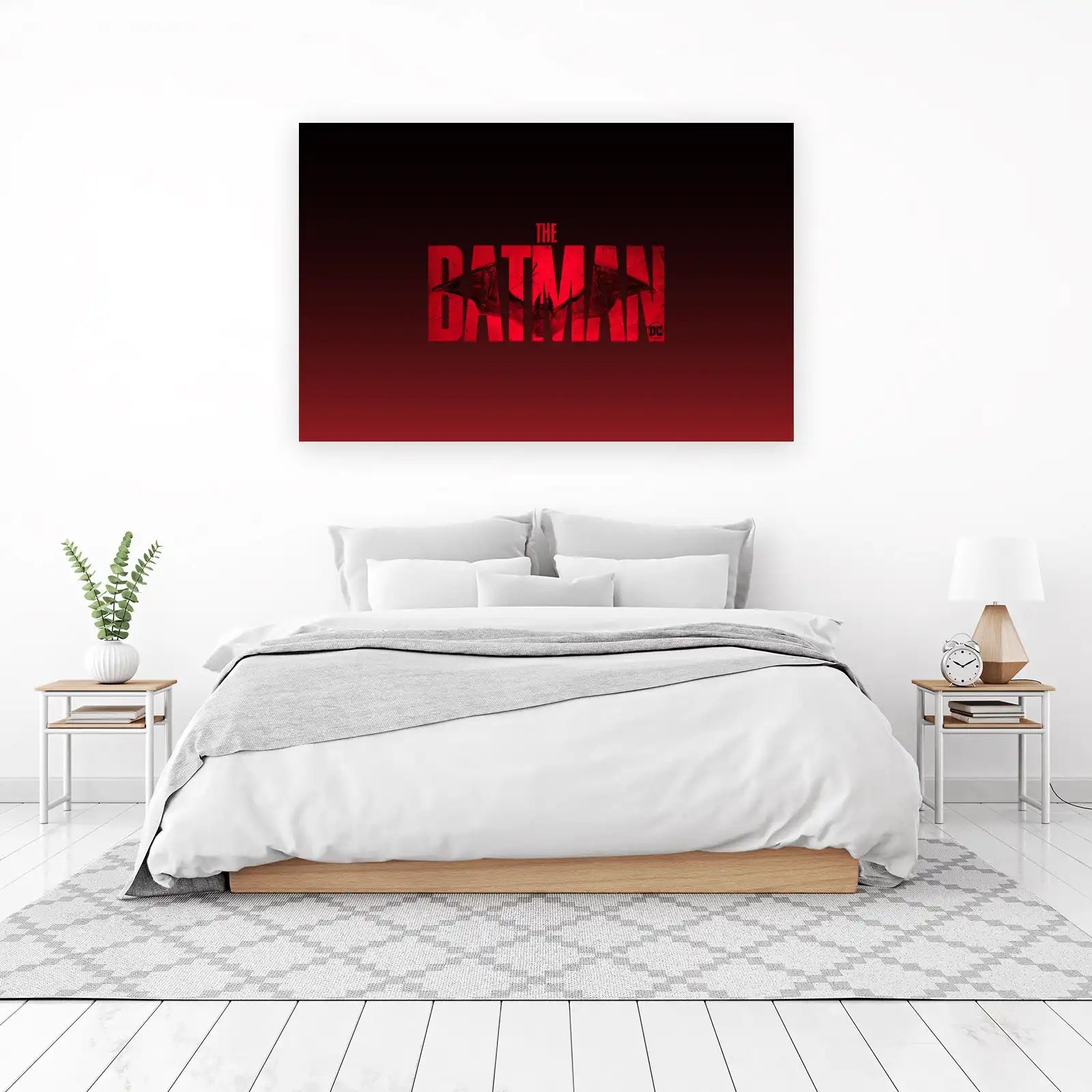 The Batman Grunge Logo Wall Art