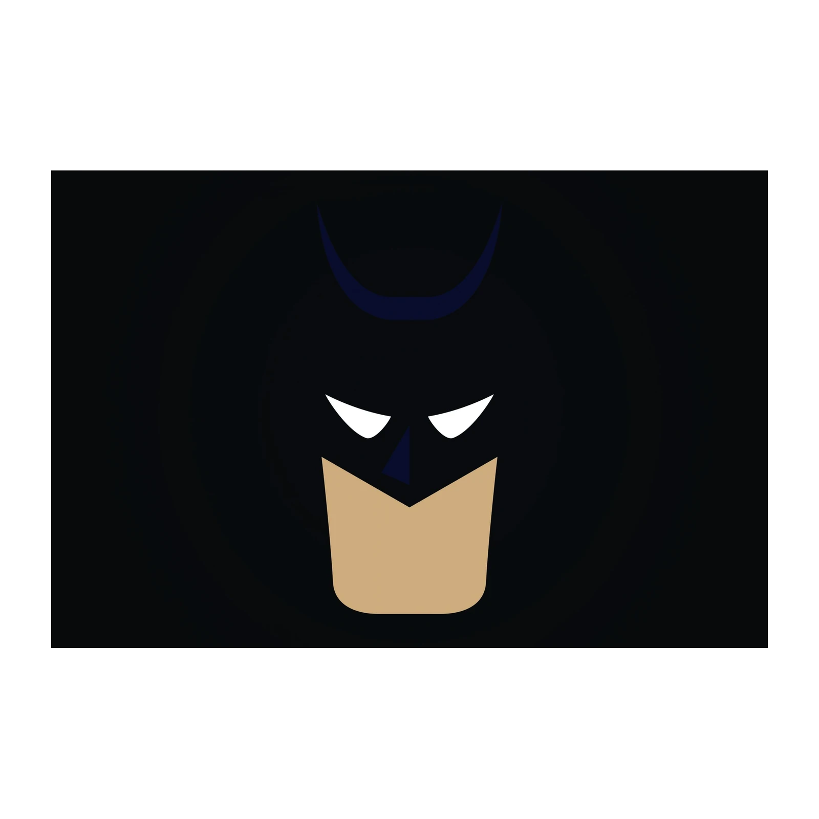 Minimalist Batman Face Wall Art