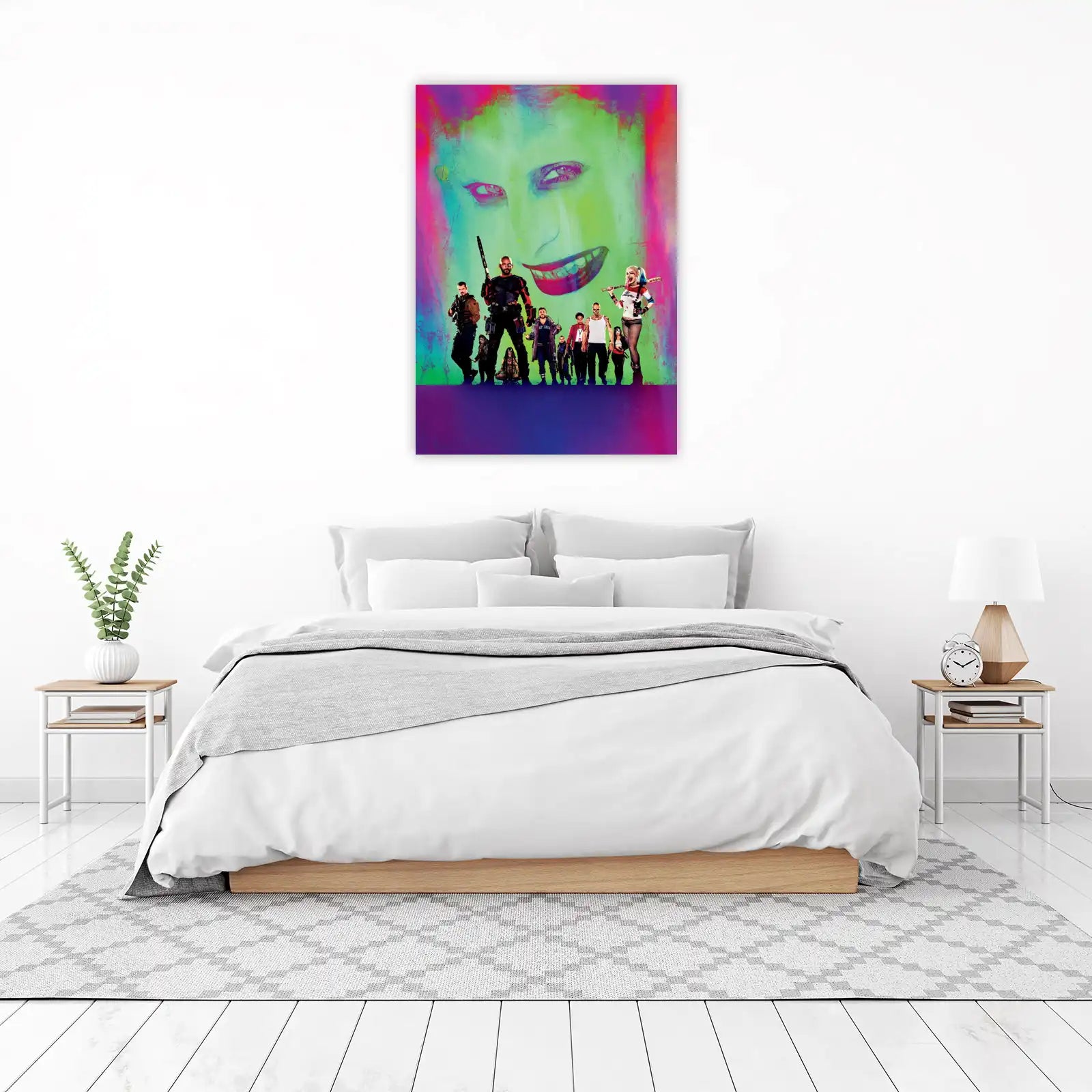 Vibrant Suicide Squad Character Art Wall Art