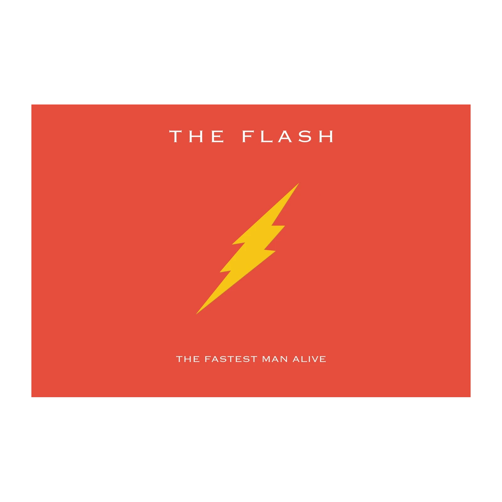Minimalist Flash Lightning Bolt Wall Art