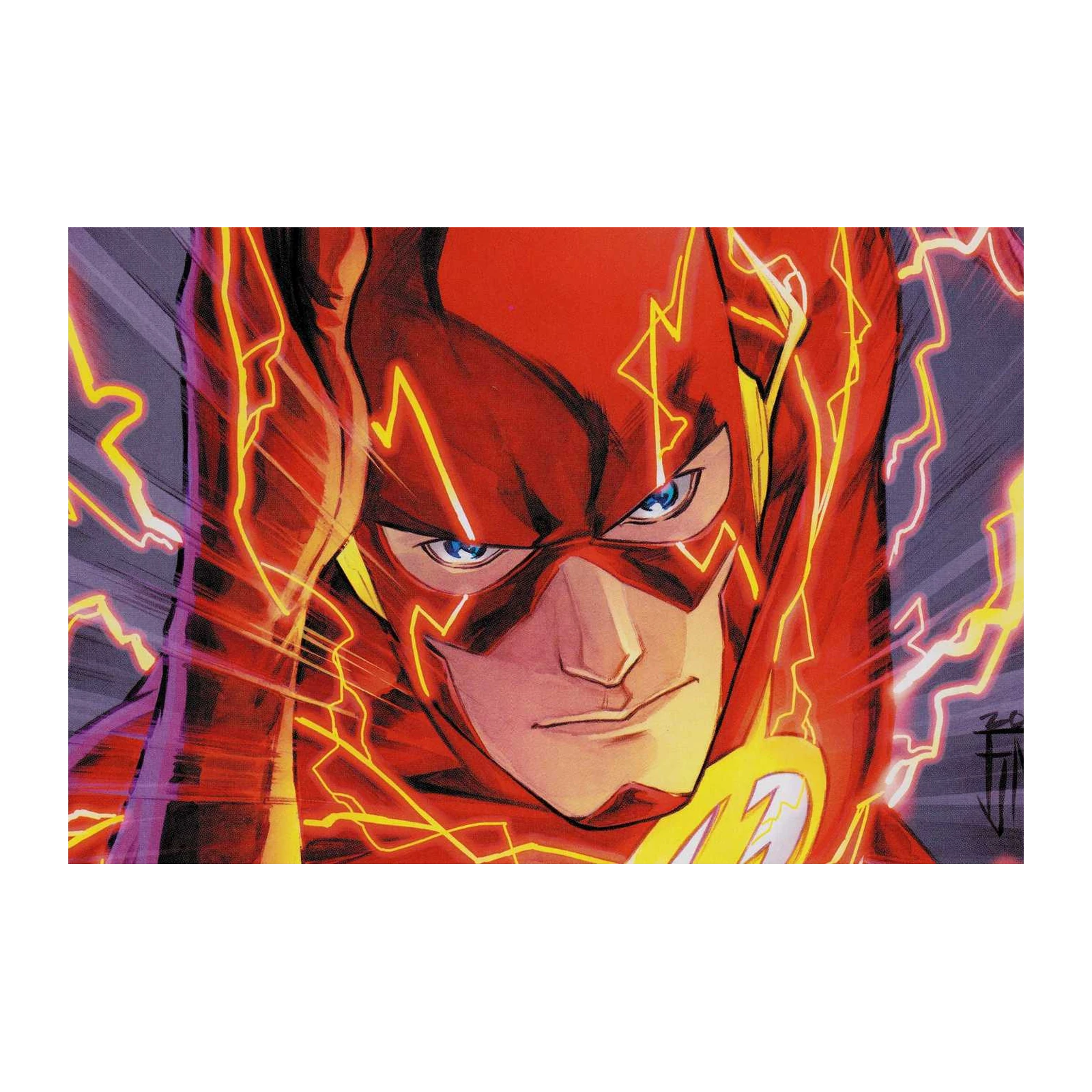 Dynamic Flash Superhero Comic Art Wall Art