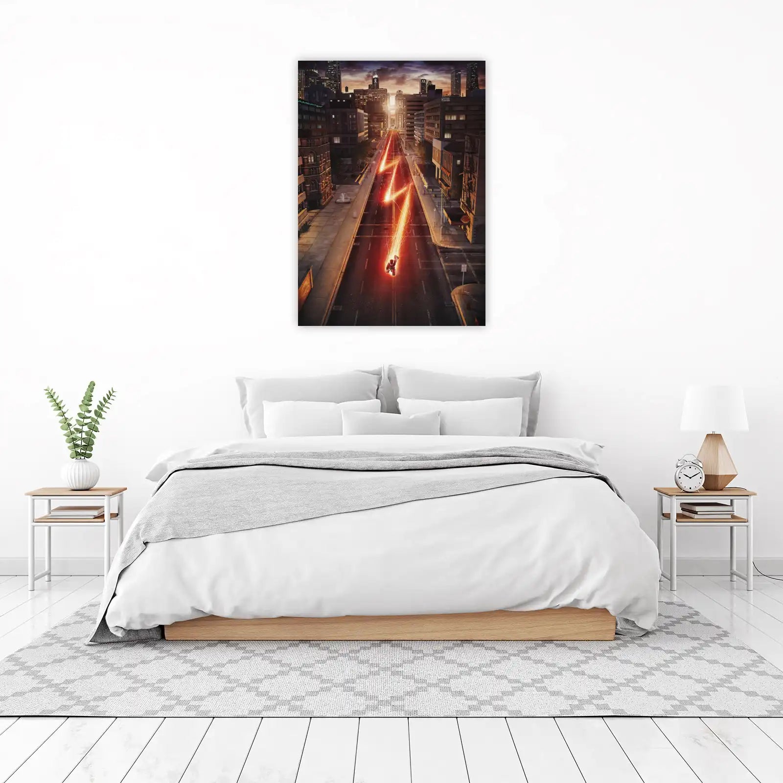 The Flash City Lightning Wall Art