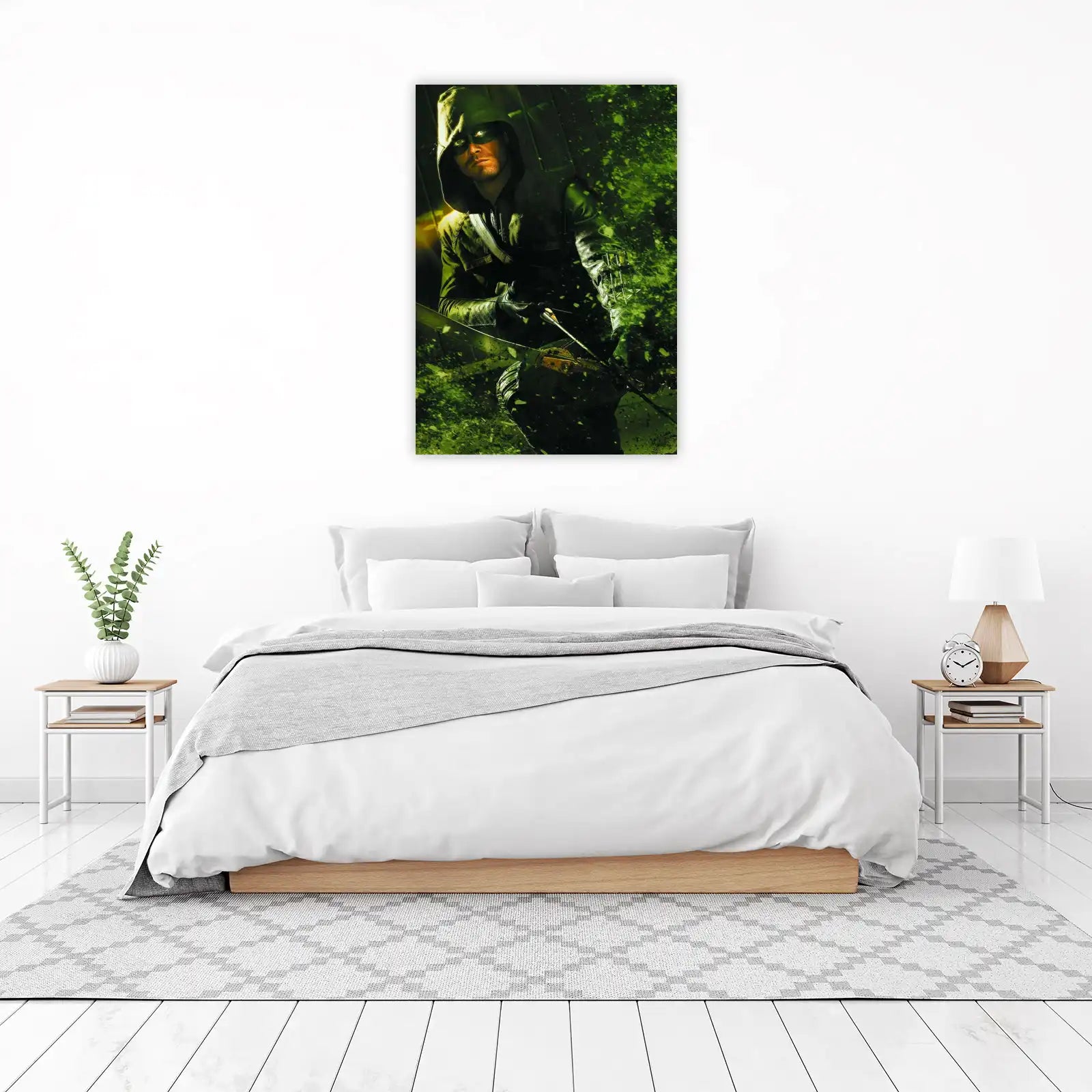 Green Arrow Intense Action Wall Art