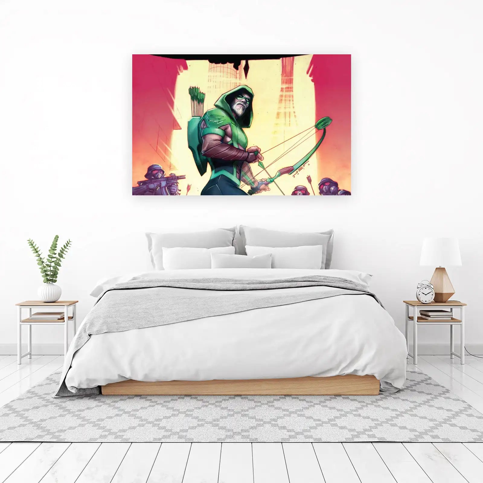 Green Arrow Vigilante Comic Art Wall Art