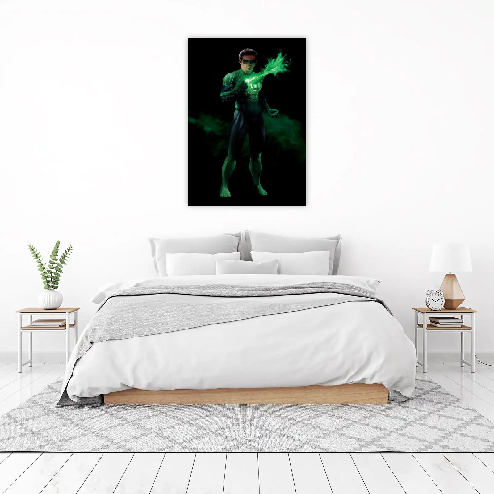 Green Lantern Heroic Pose Wall Art