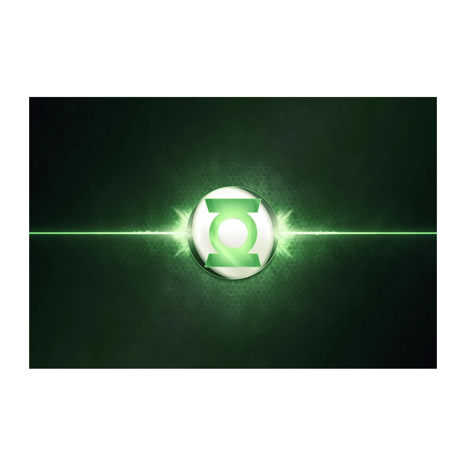 Green Lantern Logo Power Surge Wall Art