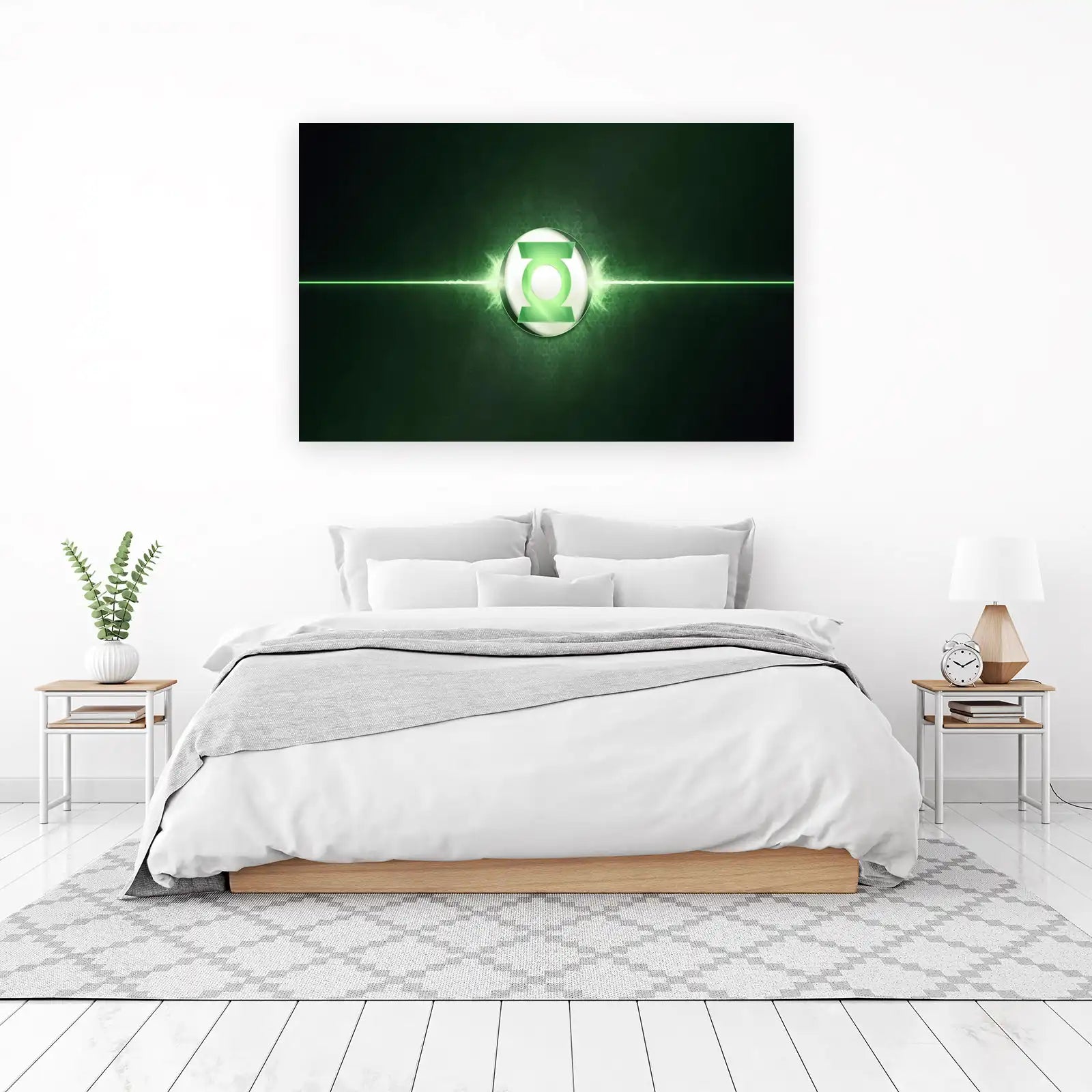 Green Lantern Logo Power Surge Wall Art