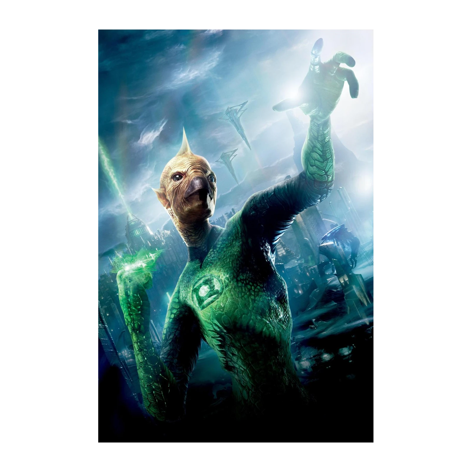Green Lantern Alien Hero Wall Art
