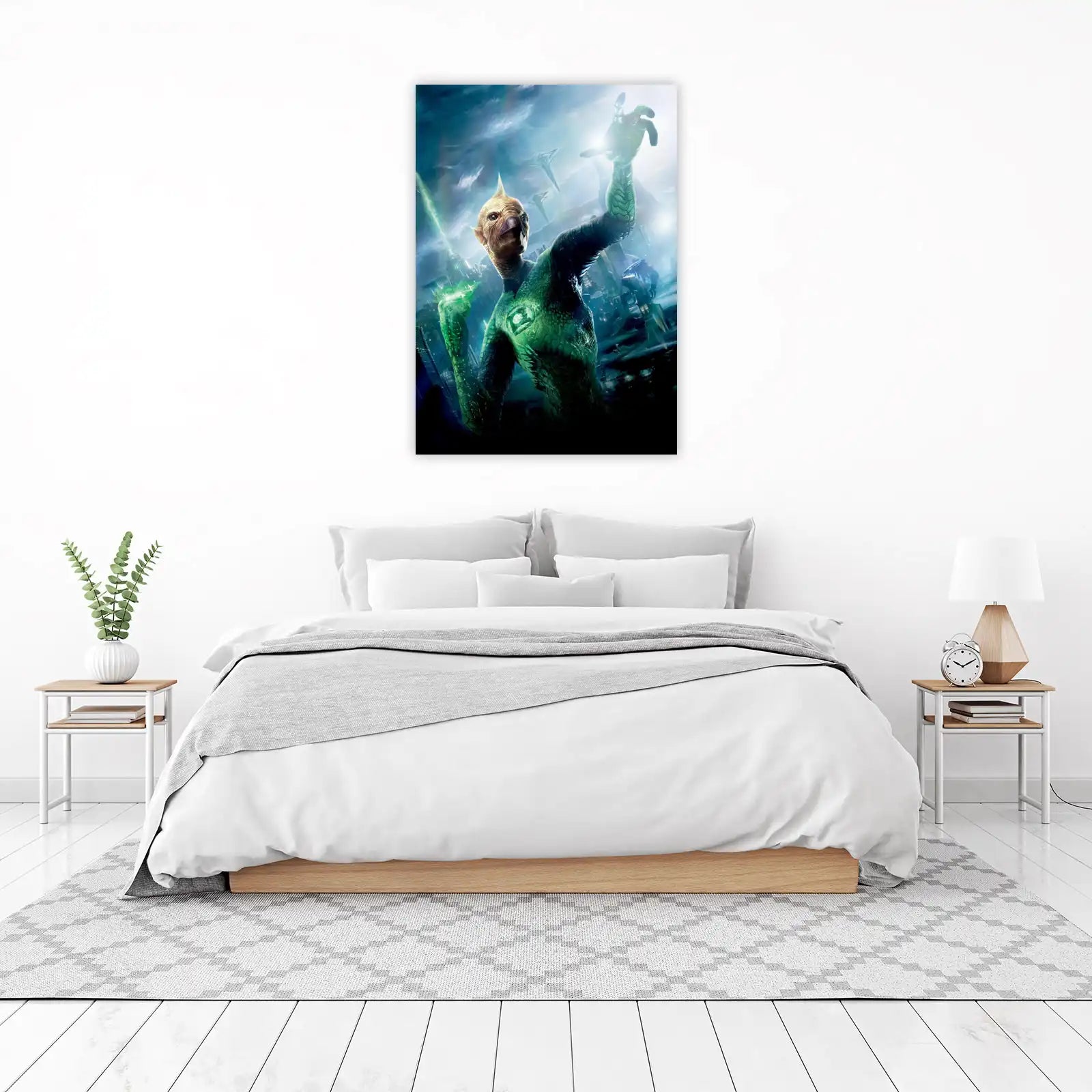 Green Lantern Alien Hero Wall Art