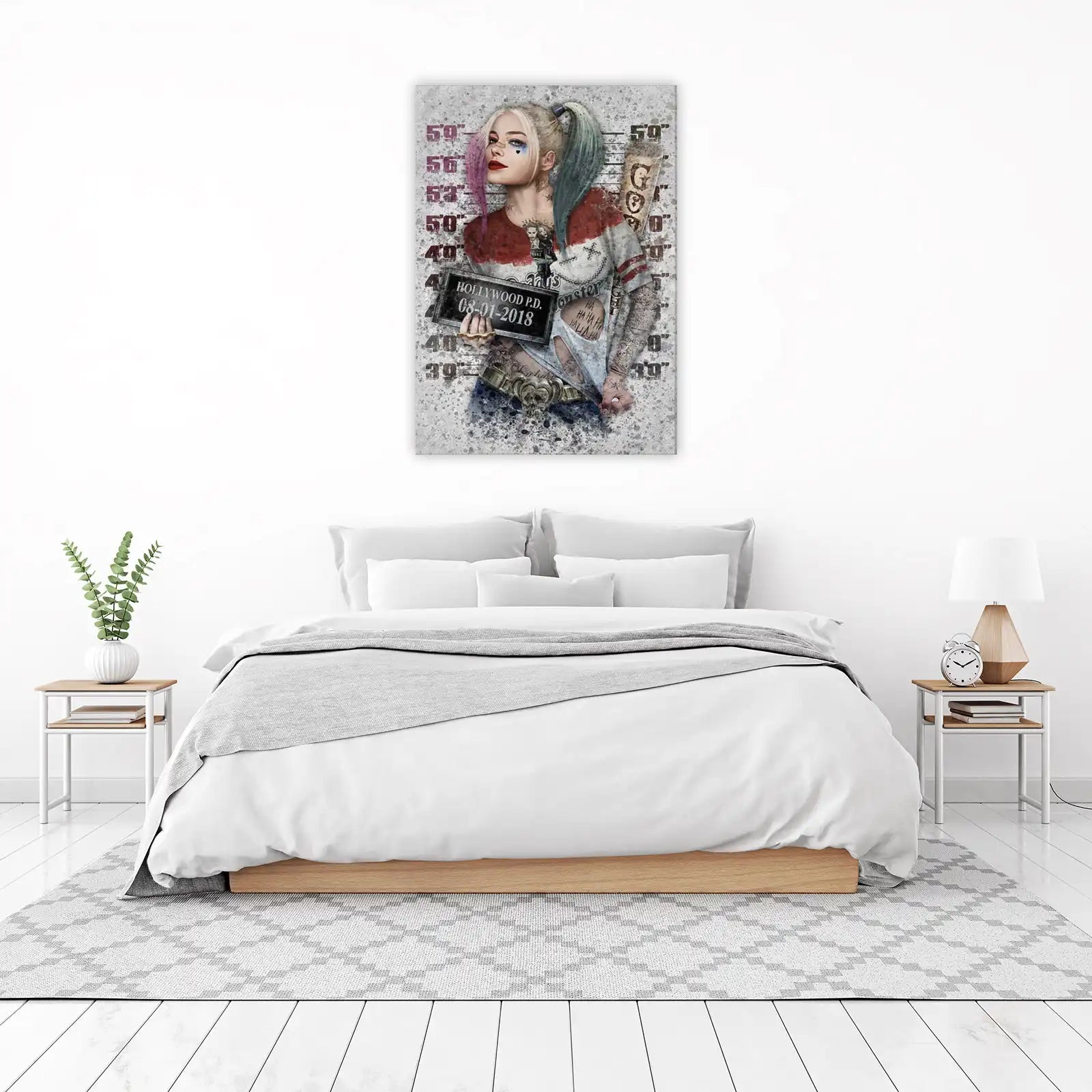 Harley Quinn Mugshot Wall Art
