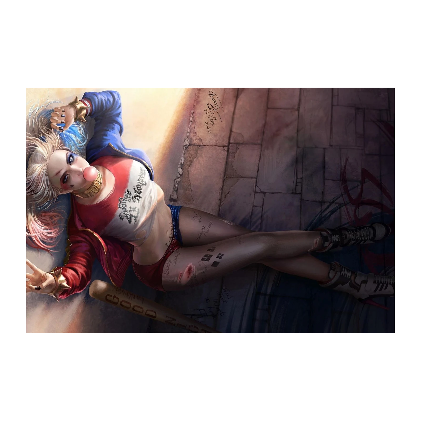 Harley Quinn "Daddy's Lil Monster" Wall Art
