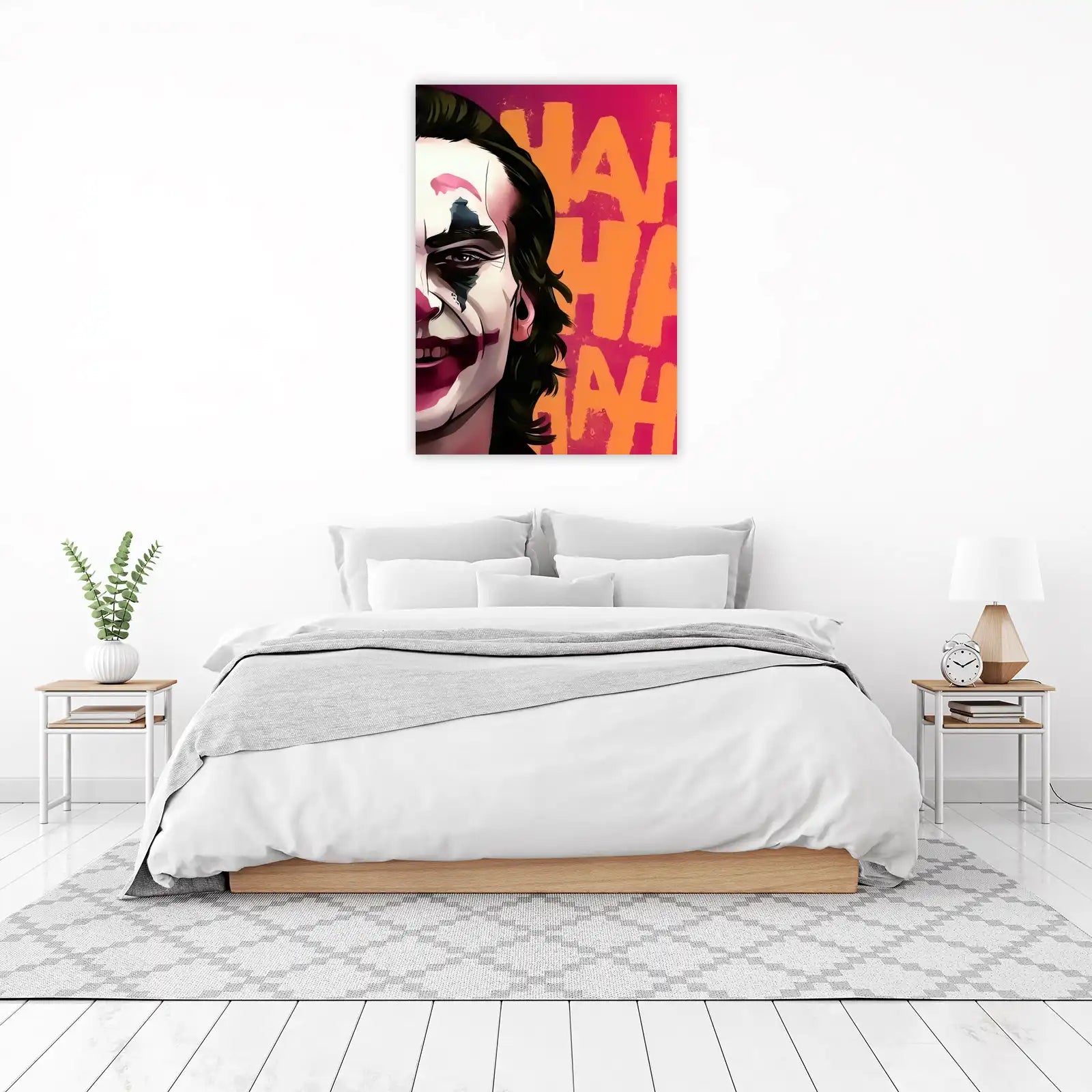 Enigmatic Joker Laugh Wall Art - DC Comics Art