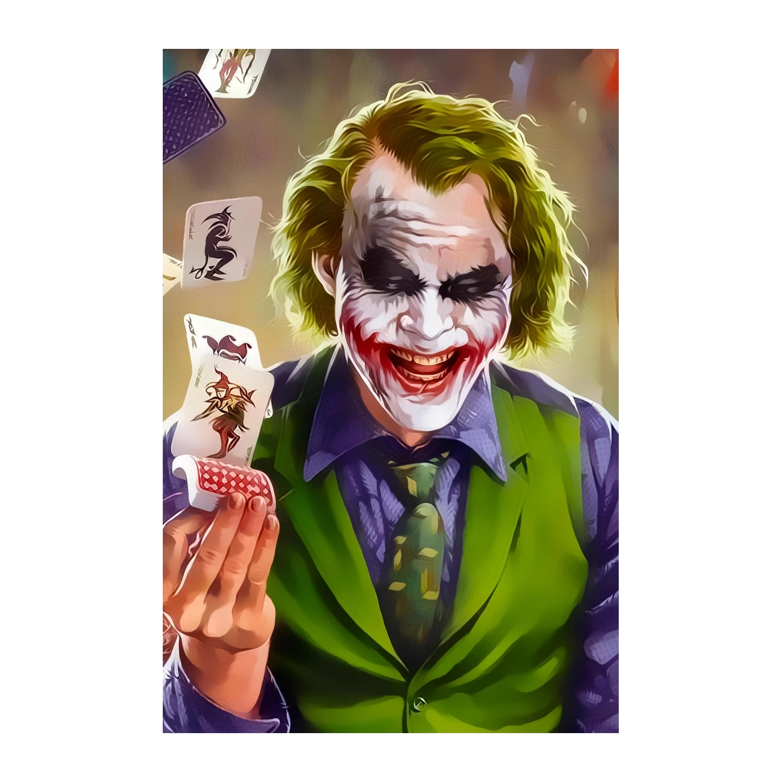 Iconic Joker Playing Cards Wall Art