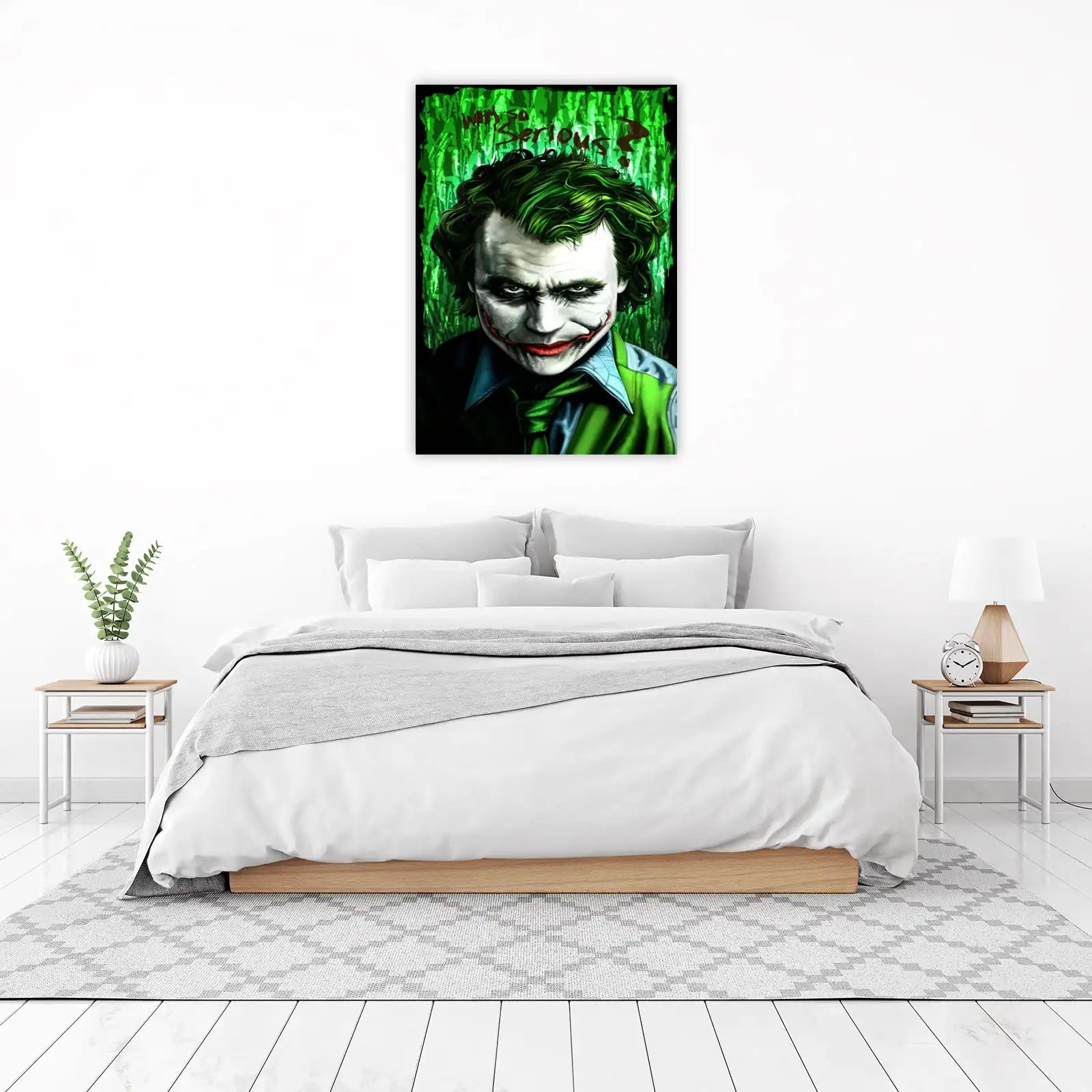 Iconic Joker "Why So Serious" Wall Art