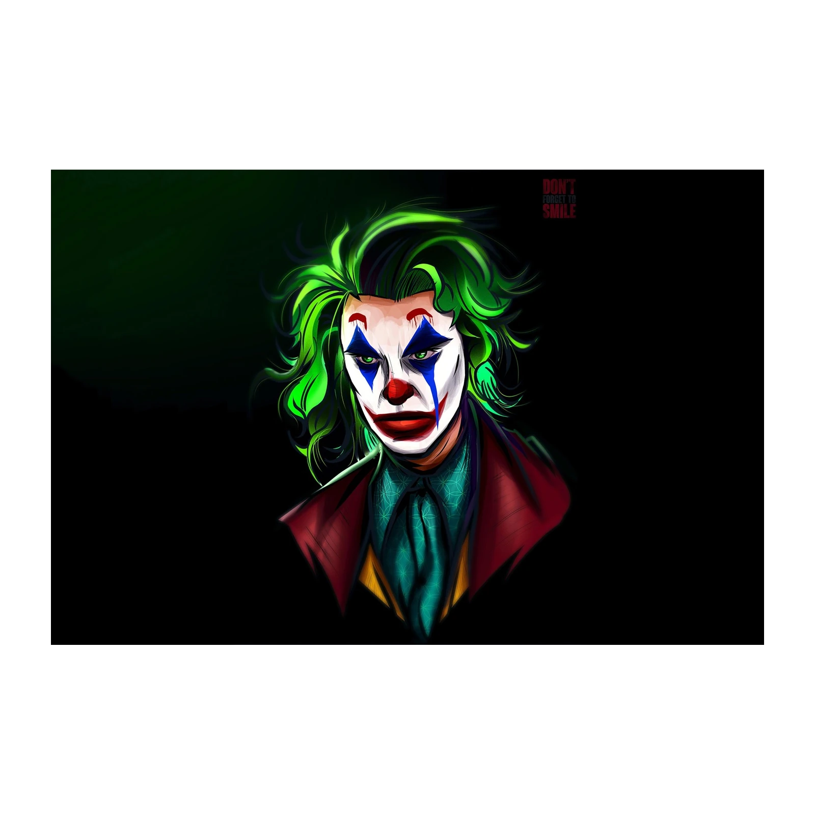 Iconic Joker Portrait Wall Art
