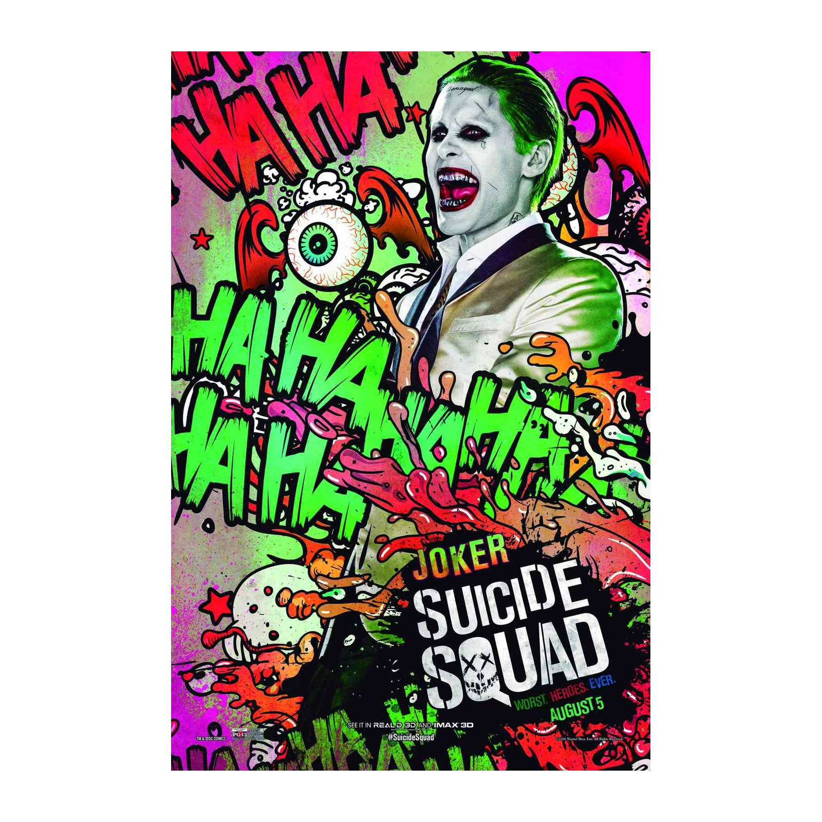 Joker Suicide Squad HAHA Wall Art