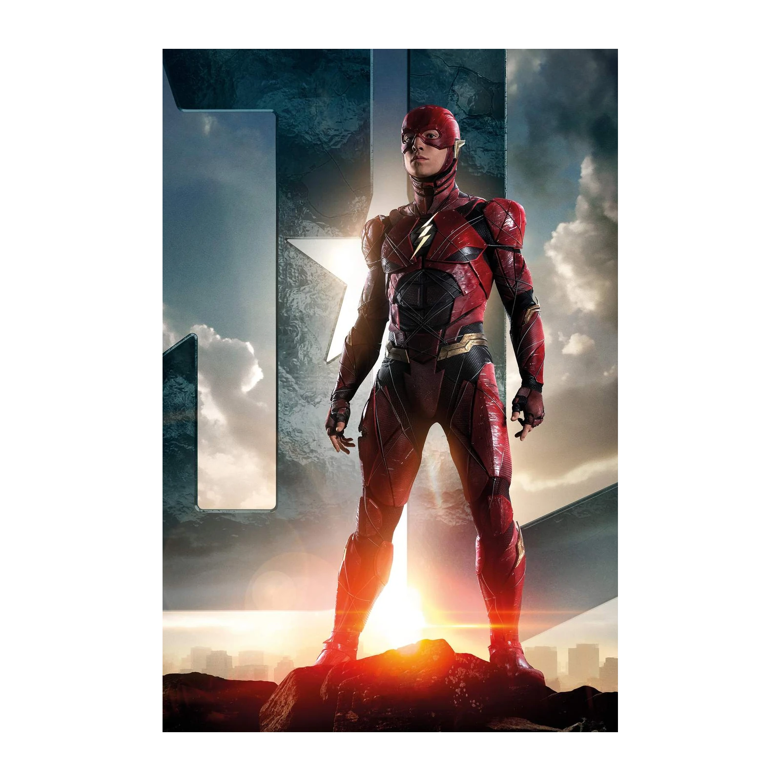 Flash 'Justice League' Superhero Red Suit Wall Art