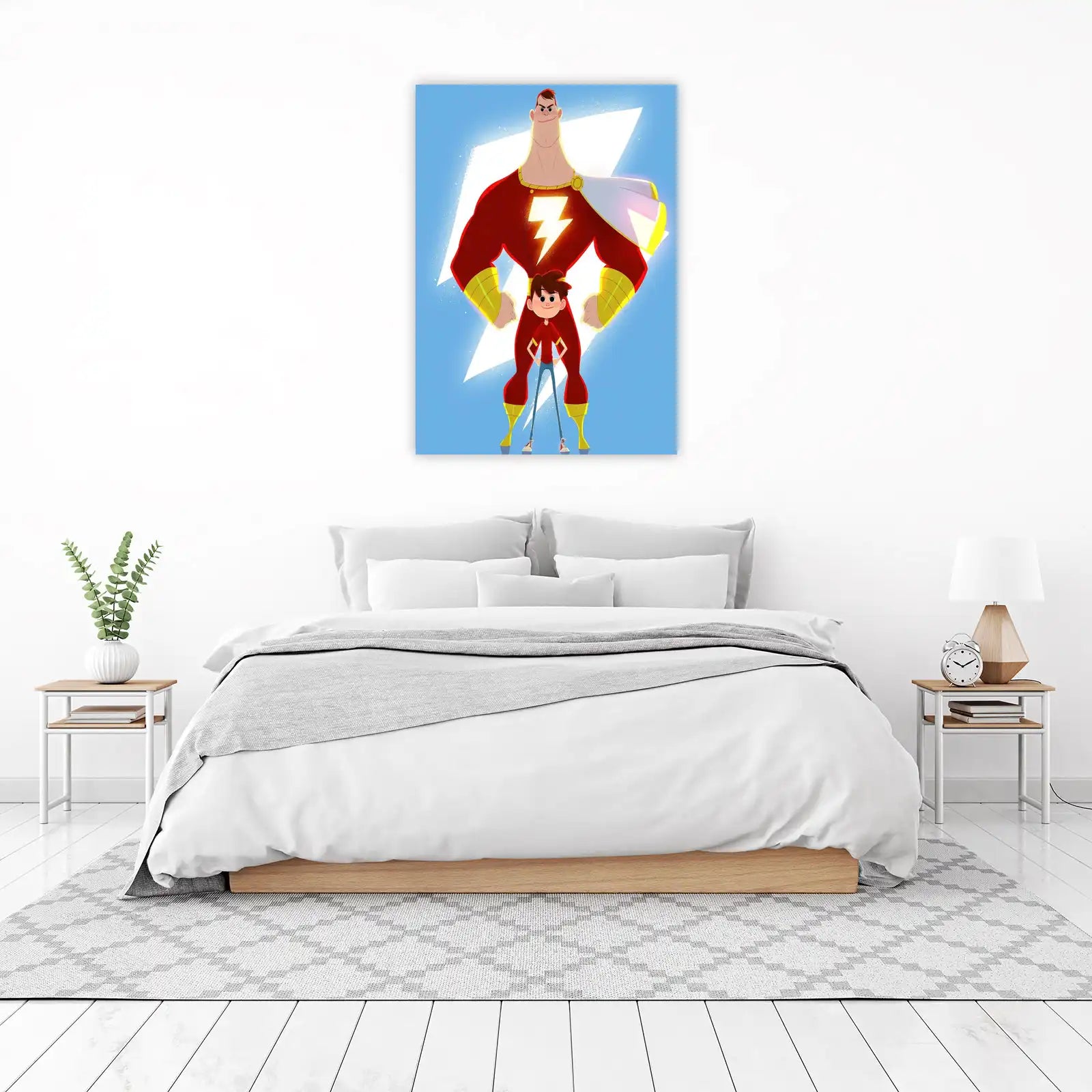 Shazam & Billy Batson Heroic Duo Wall Art