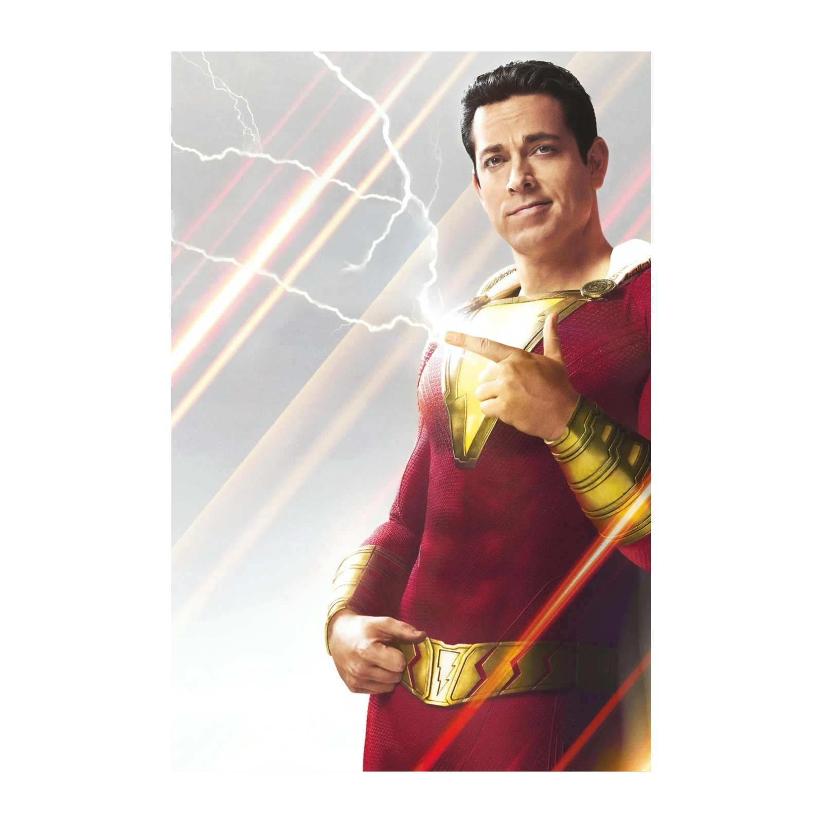 Shazam Superhero Lightning Wall Art