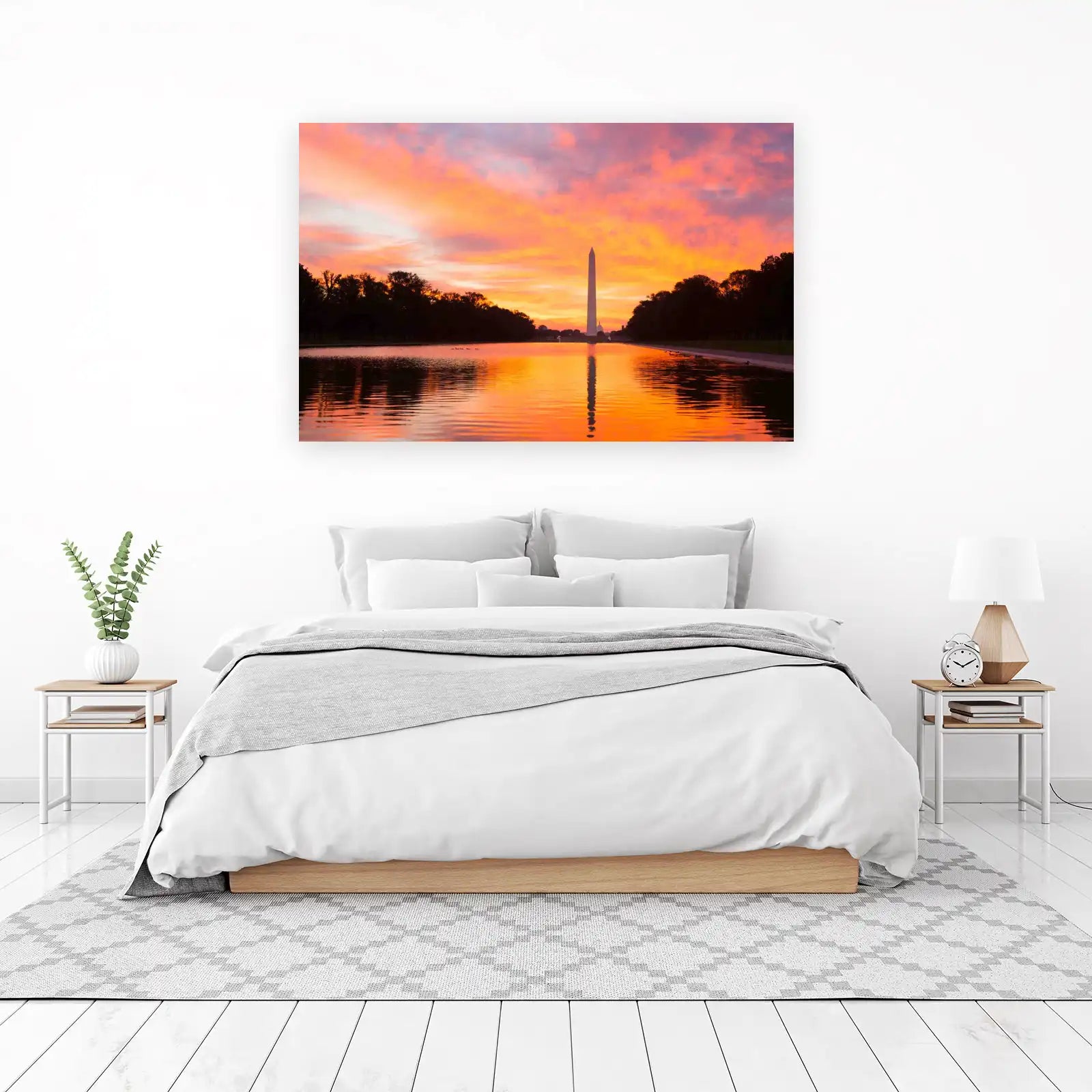 Washington Monument Sunset Wall Art
