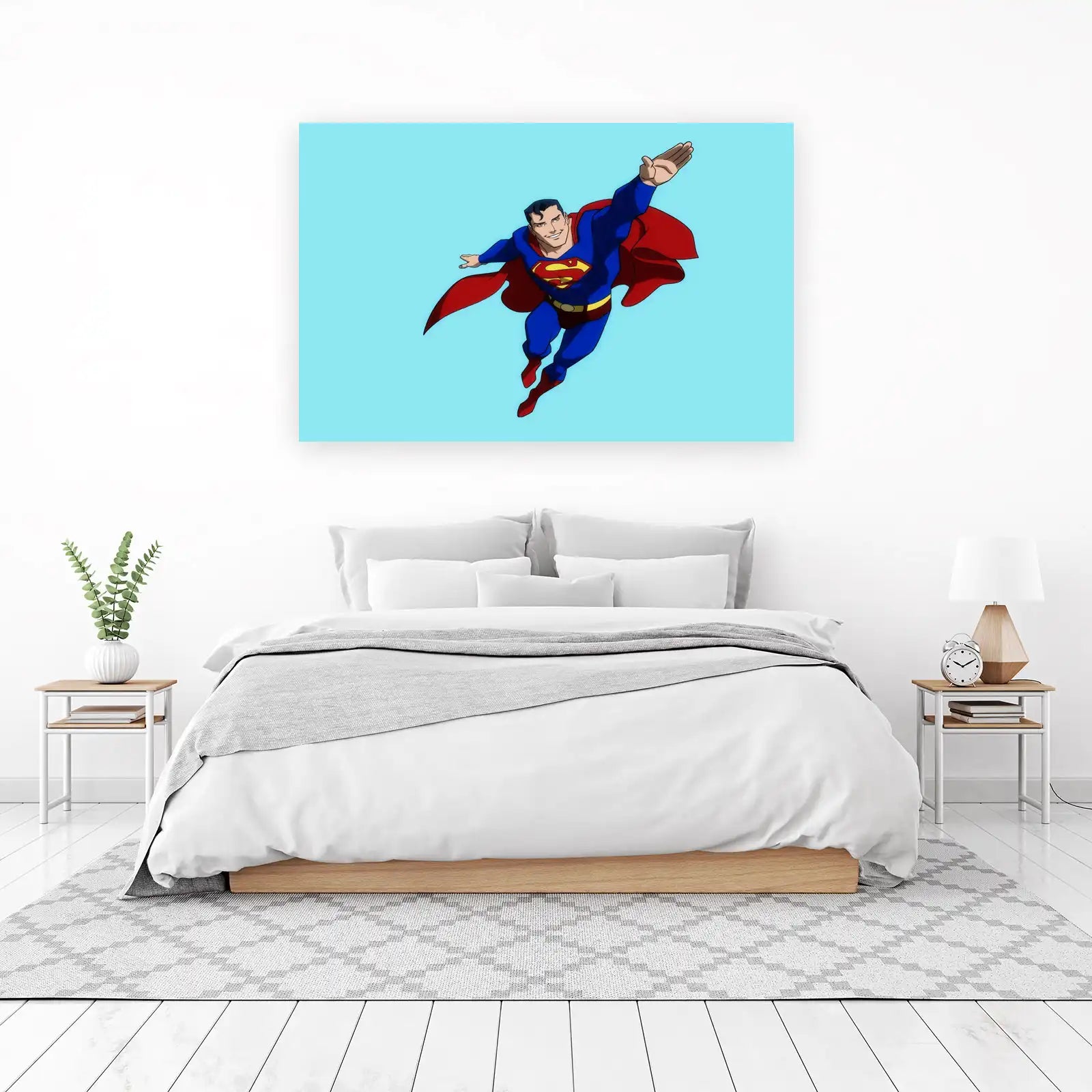 Iconic Superman Flying Wall Art