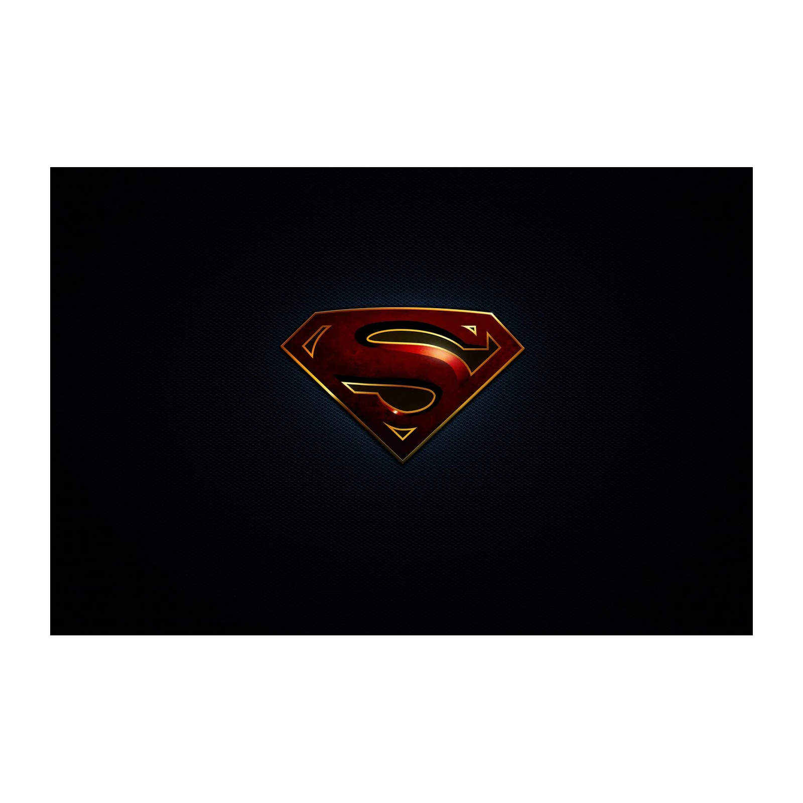 Superman "S" Shield Dark Edition Wall Art