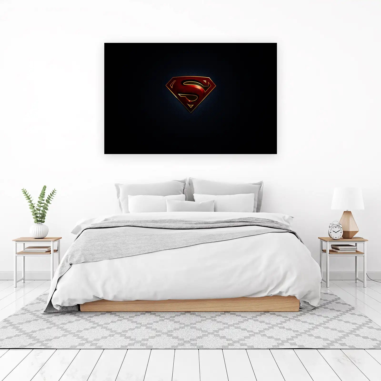 Superman "S" Shield Dark Edition Wall Art