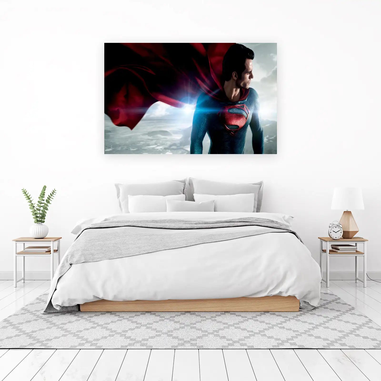 Superman Hopeful Gaze Wall Art