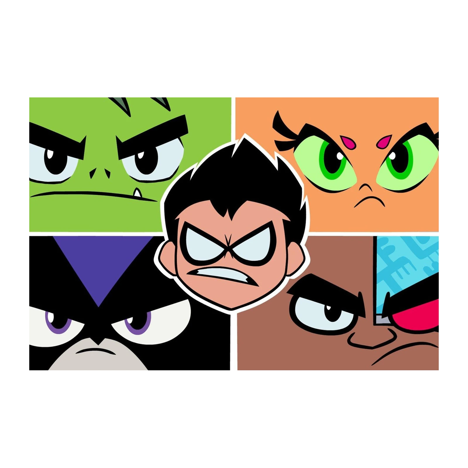 Teen Titans Go! Face Montage Wall Art