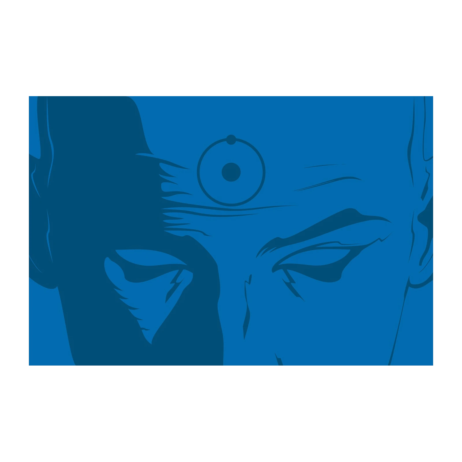Minimalist Dr. Manhattan Blue Eyes Wall Art