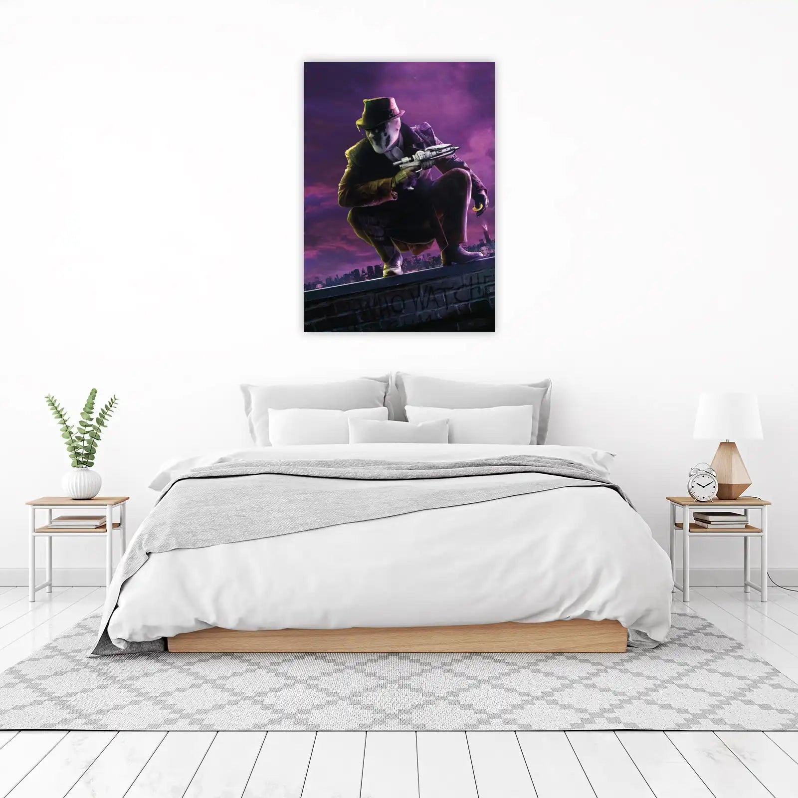 Rorschach Vigilante Noir Wall Art