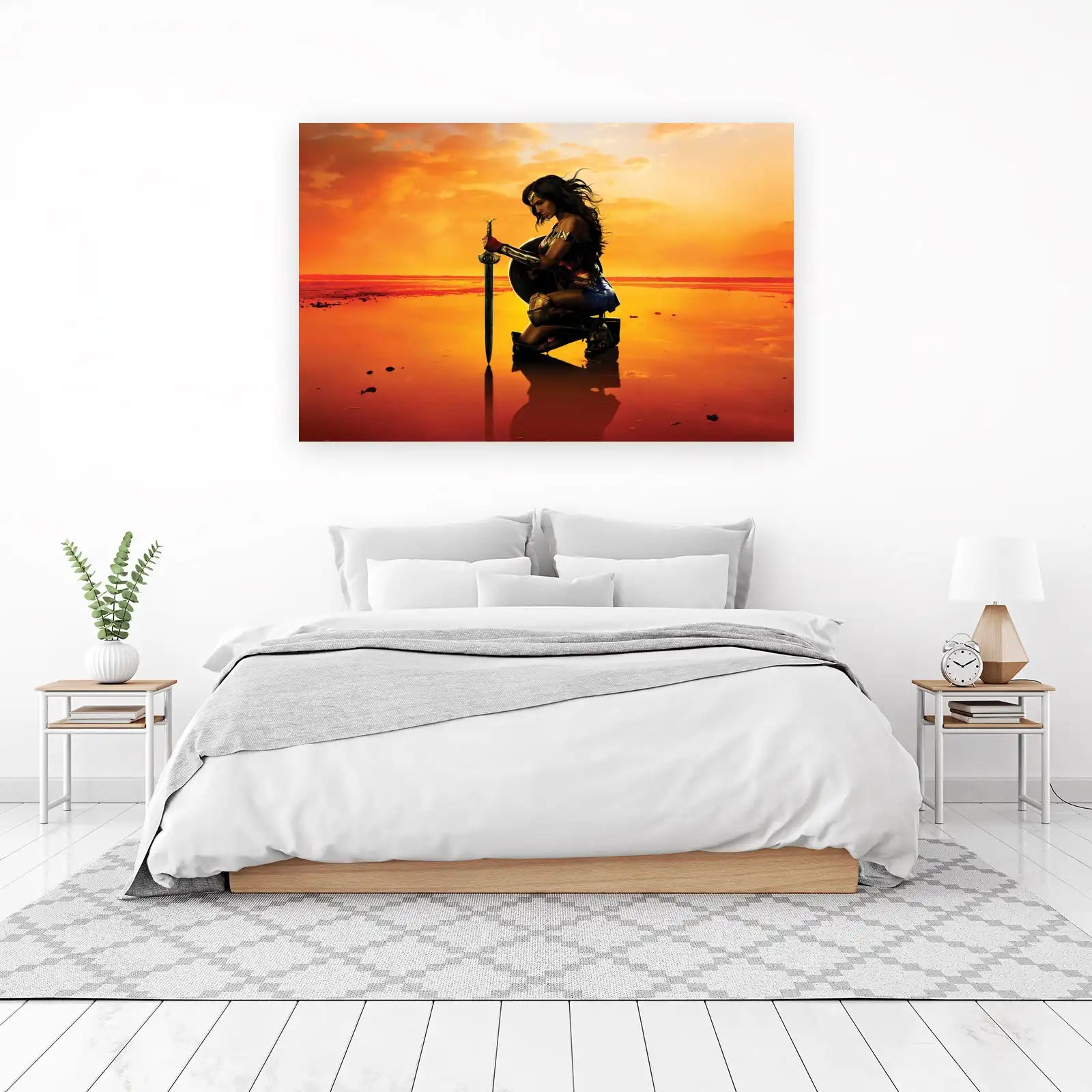 Wonder Woman Epic Sunset Wall Art