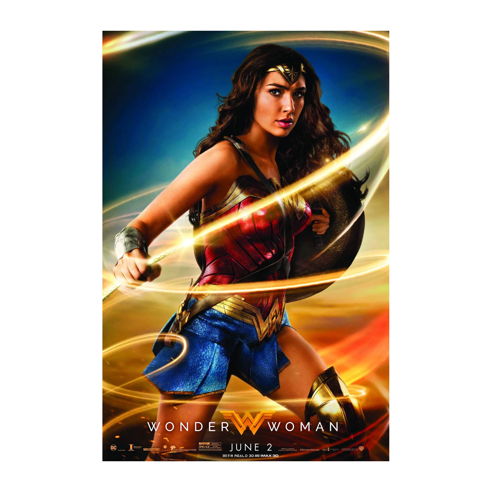 Wonder Woman Superhero Action Wall Art