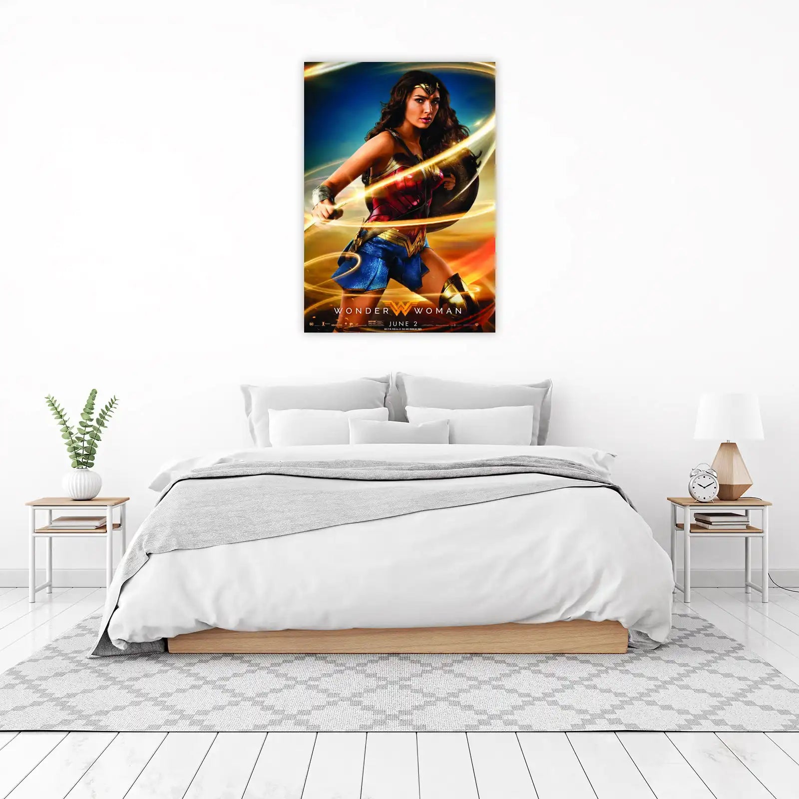 Wonder Woman Superhero Action Wall Art