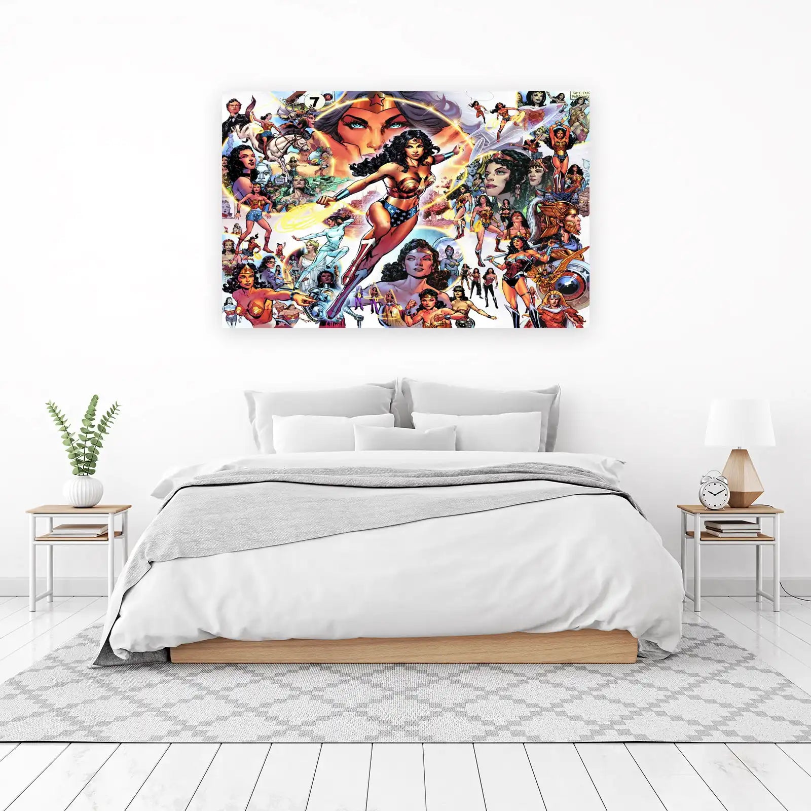 Iconic Wonder Woman Collage Wall Art
