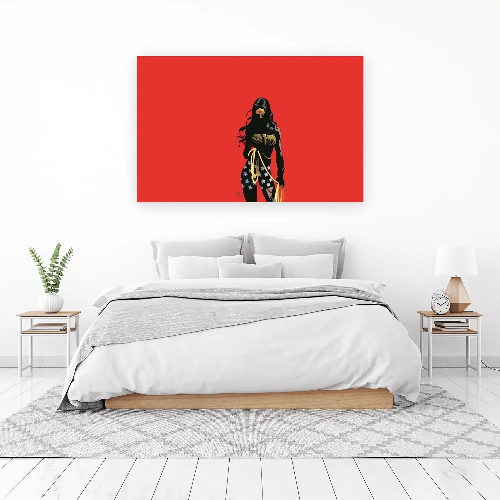 Iconic Wonder Woman Comic Art Wall Art